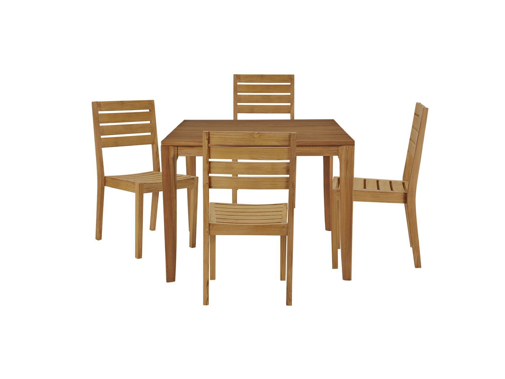 Venice Teak Outdoor Dining Stacking Chair (Set of 2) - Ornate Home