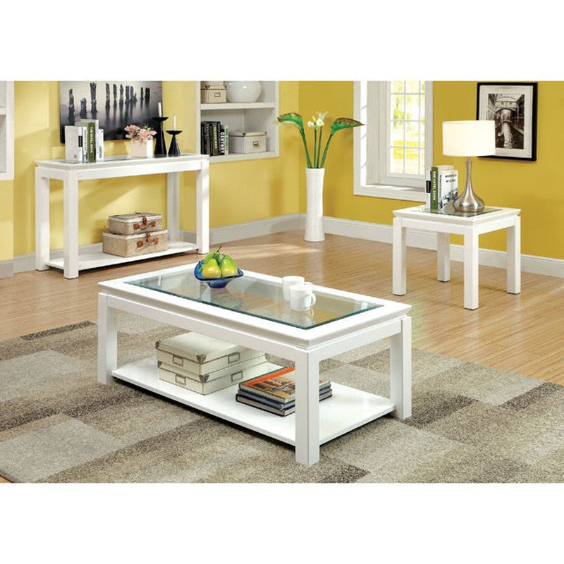 Venta White End Table - Ornate Home