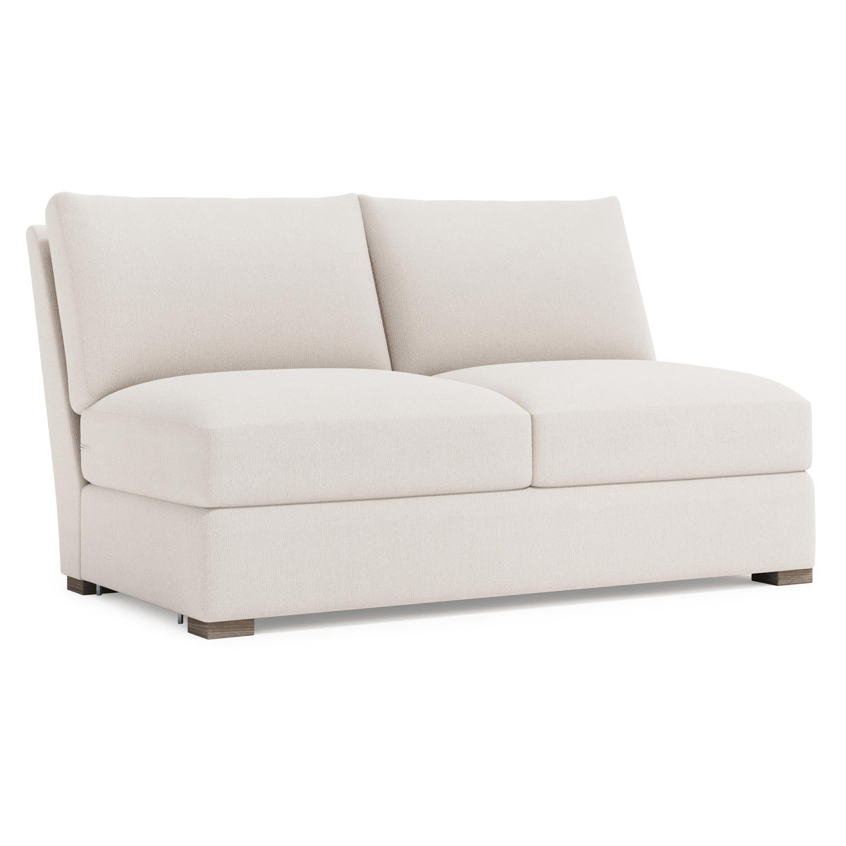 Ventura Aged Grey - Cerused Armless Loveseat - Ornate Home