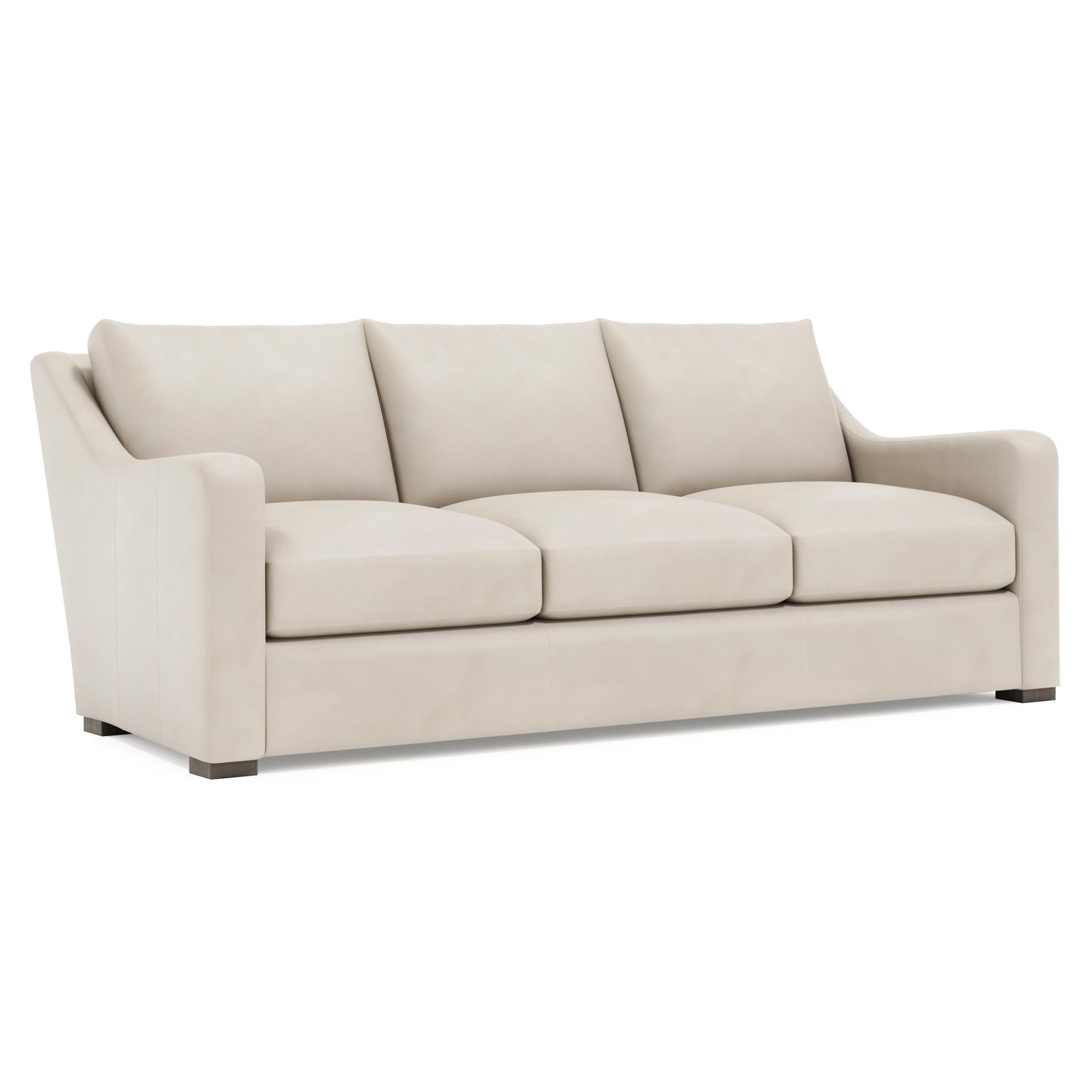 Ventura Aged Grey - Cerused Sofa Without Pillows - Ornate Home