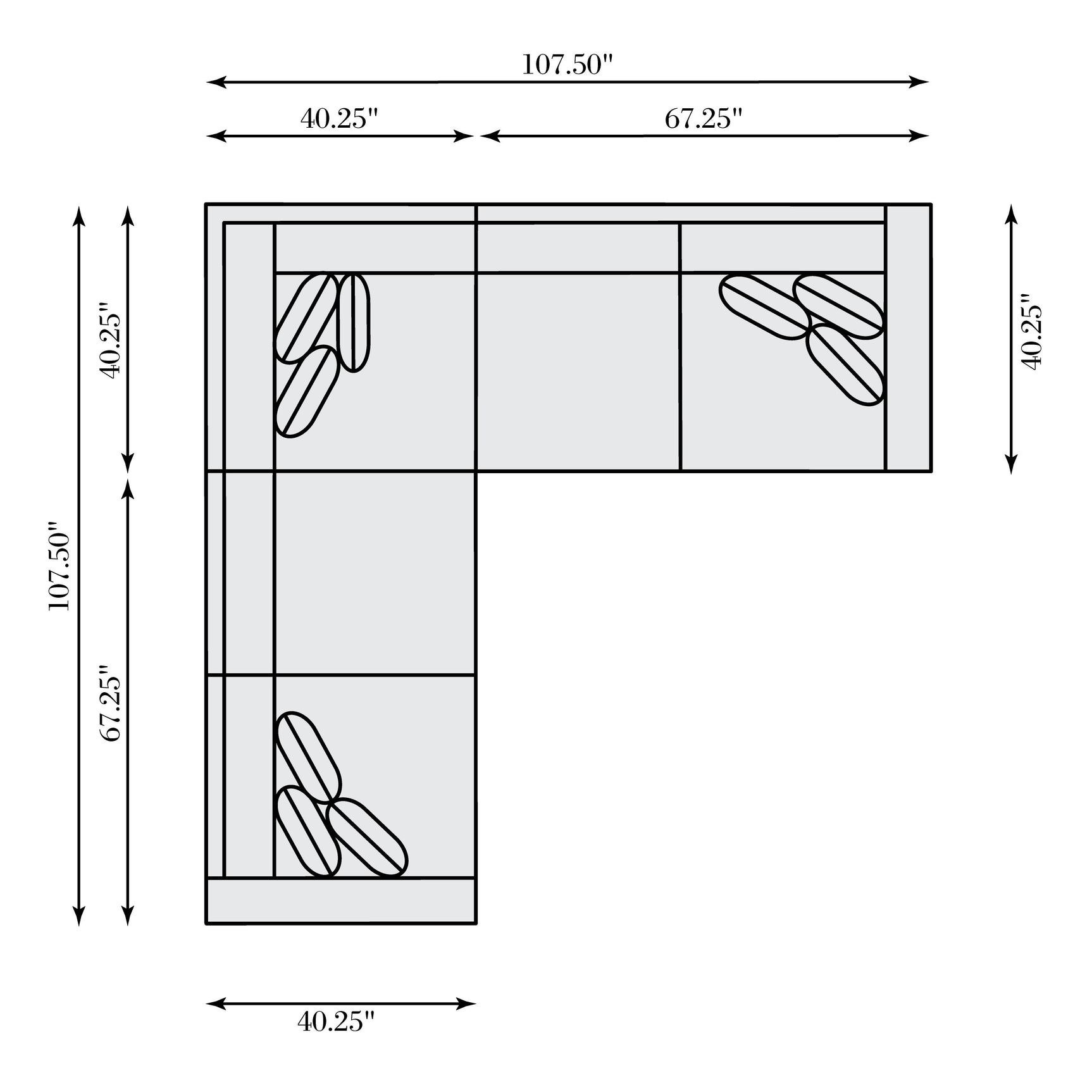Ventura Beige/Tan Fabric Sectional (3 Piece) - Ornate Home