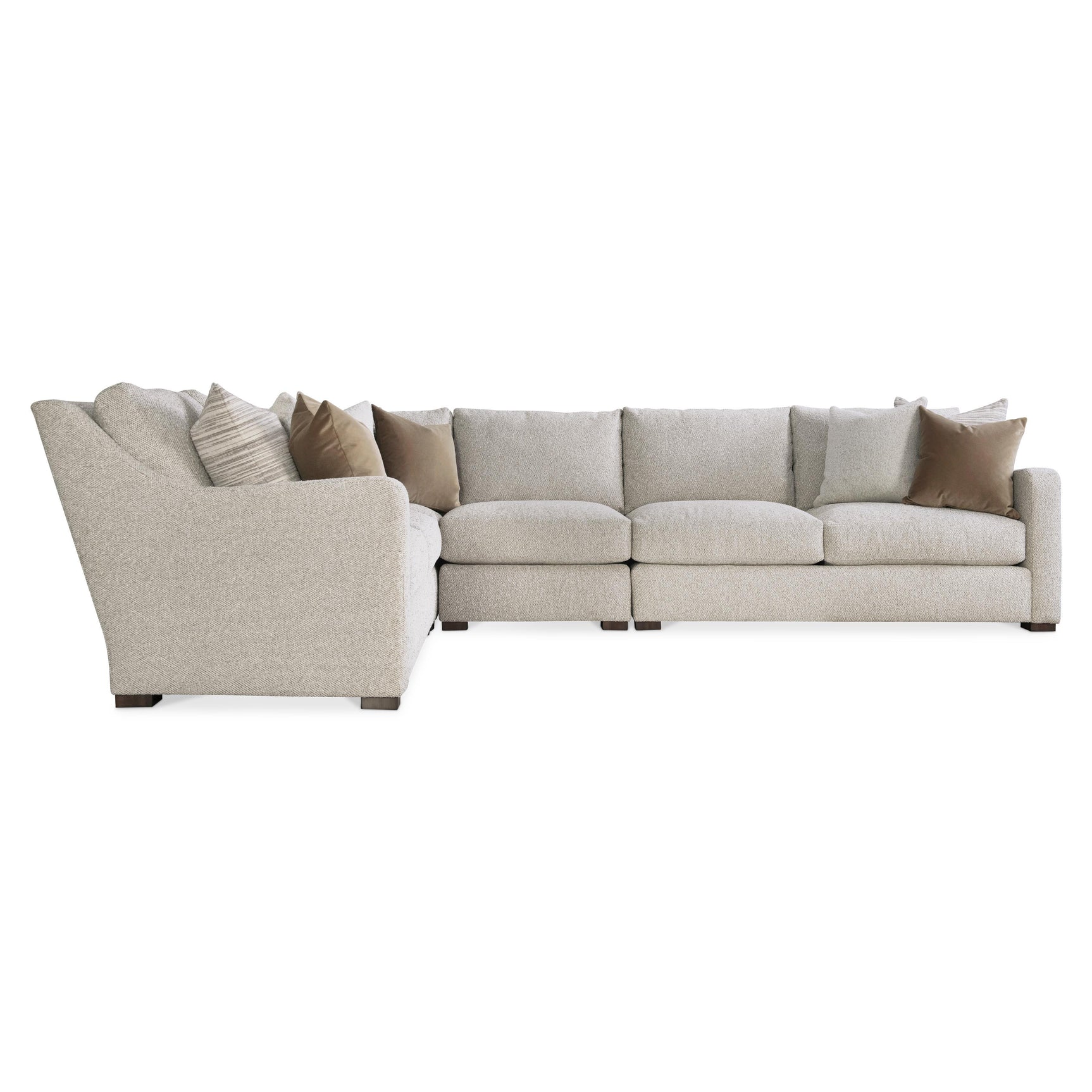 Ventura Beige/Tan Fabric Sectional - Ornate Home