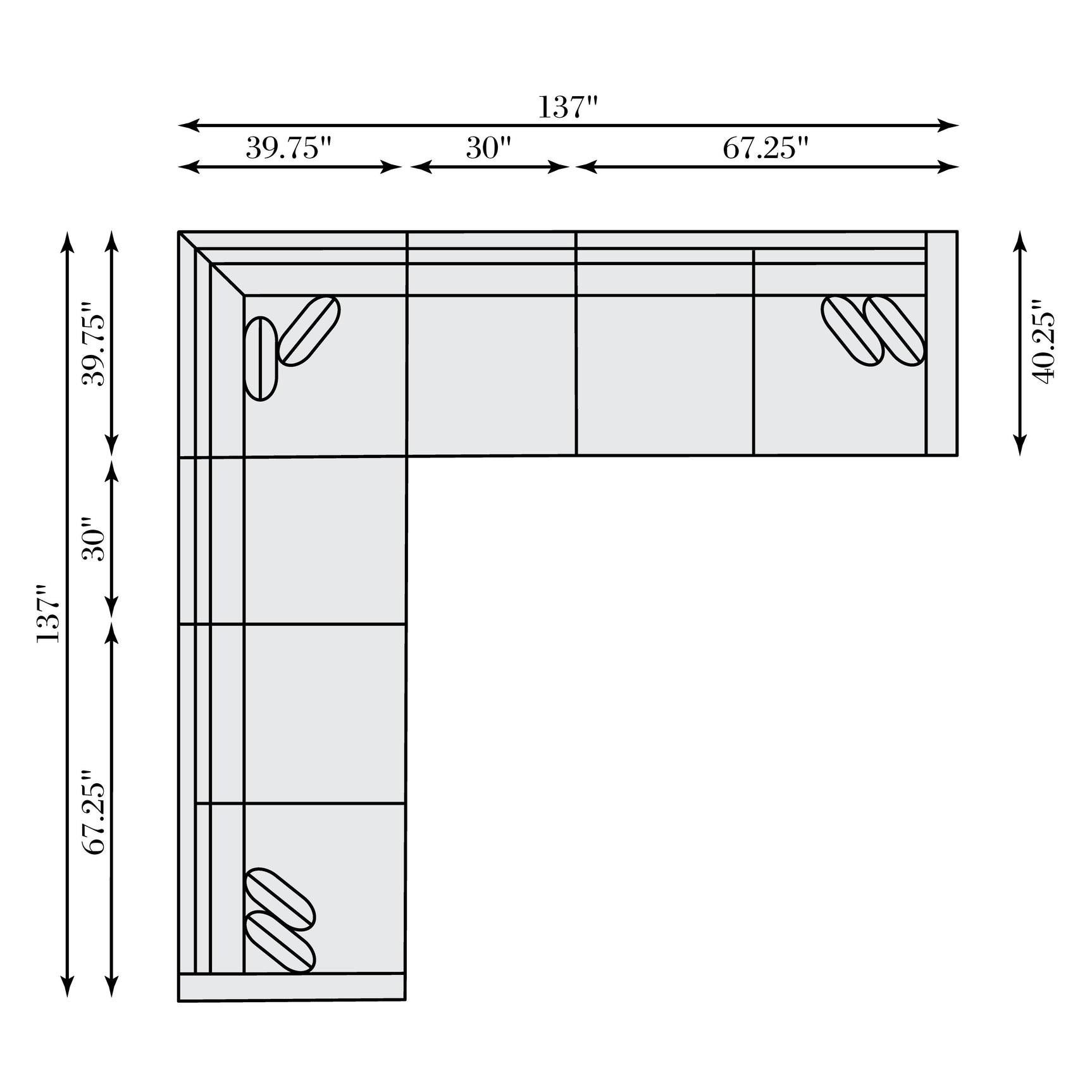 Ventura Brown Leather Sectional - Ornate Home