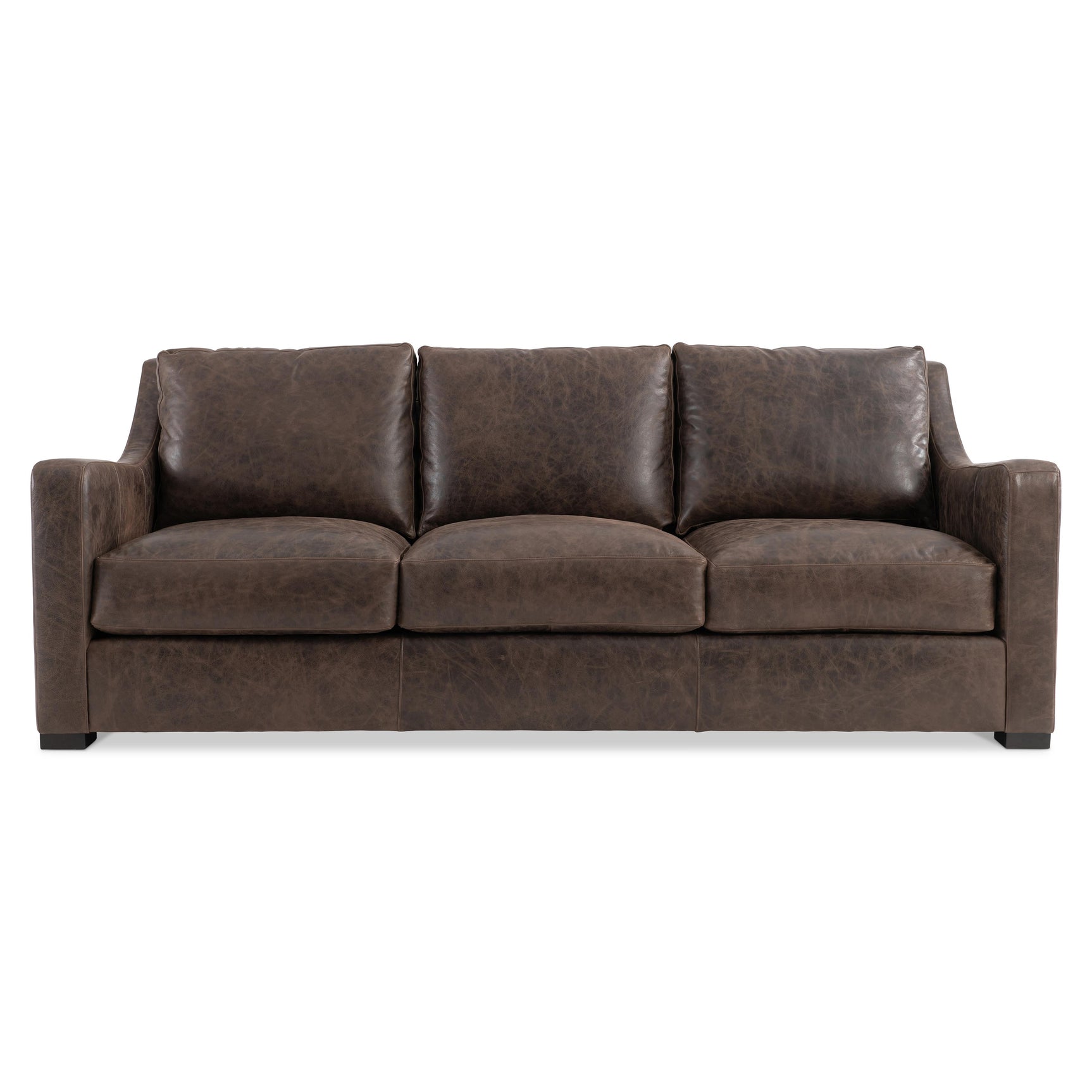 Ventura Brown Leather Sofa - Ornate Home