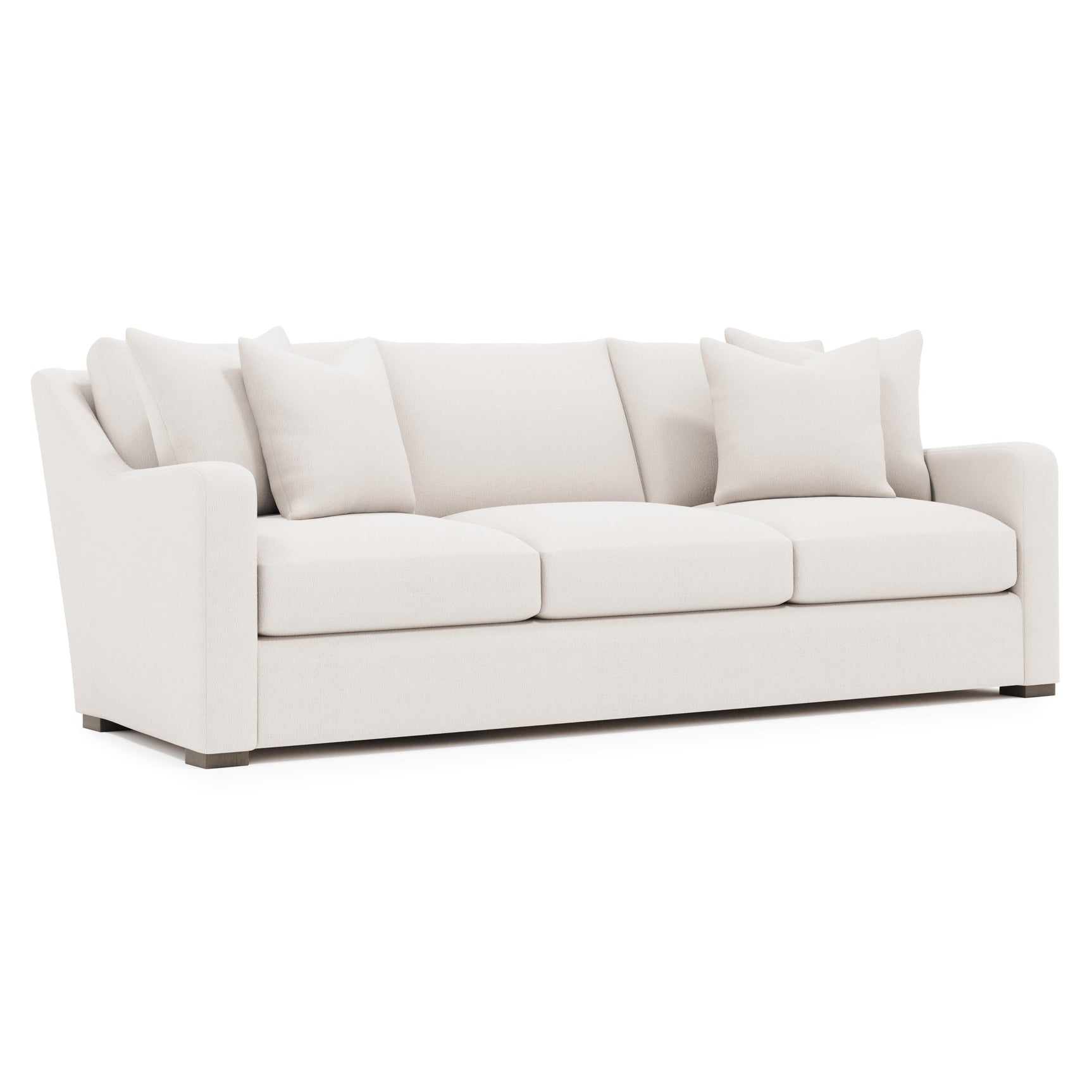 Ventura White/Cream Fabric Sofa - Ornate Home