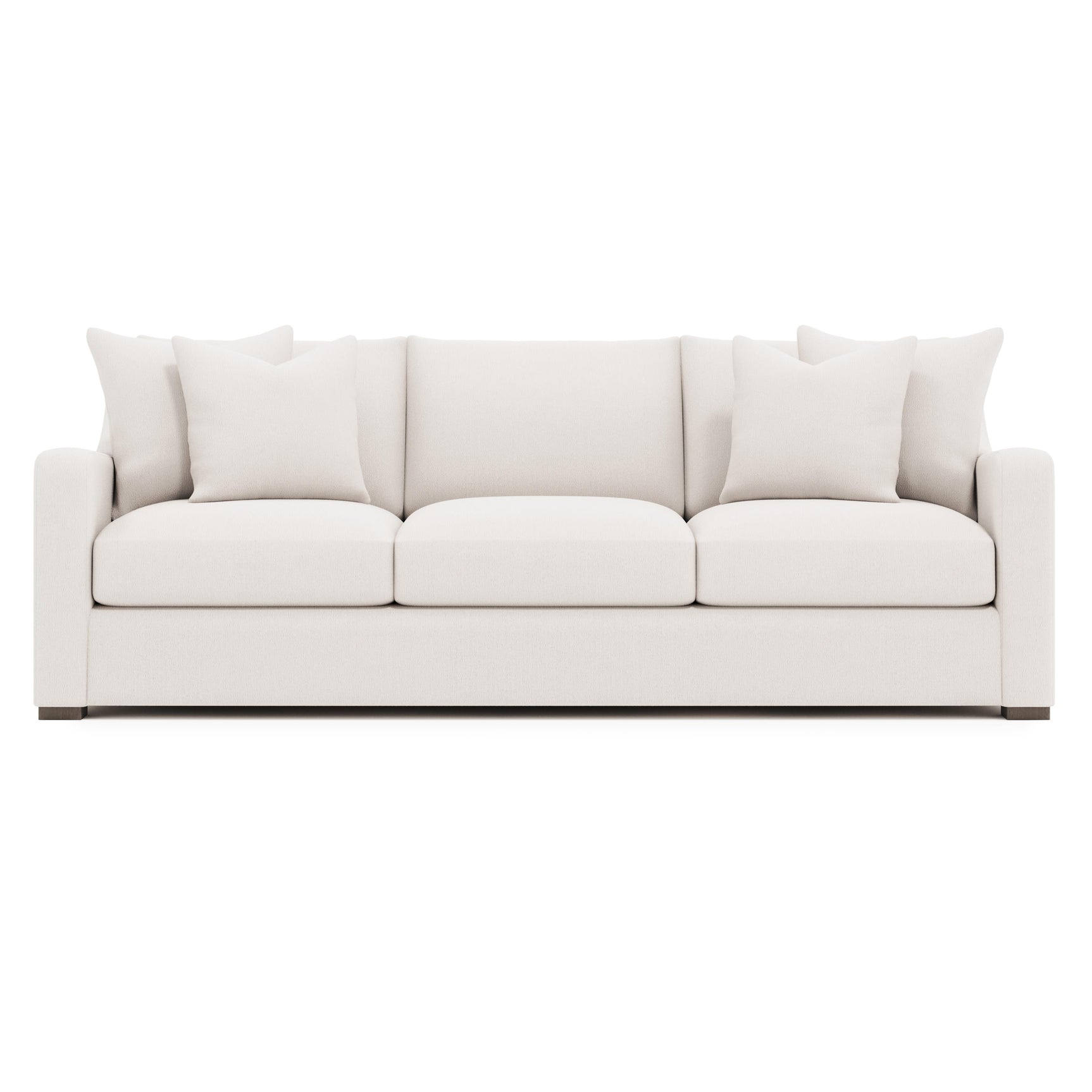 Ventura White/Cream Fabric Sofa - Ornate Home