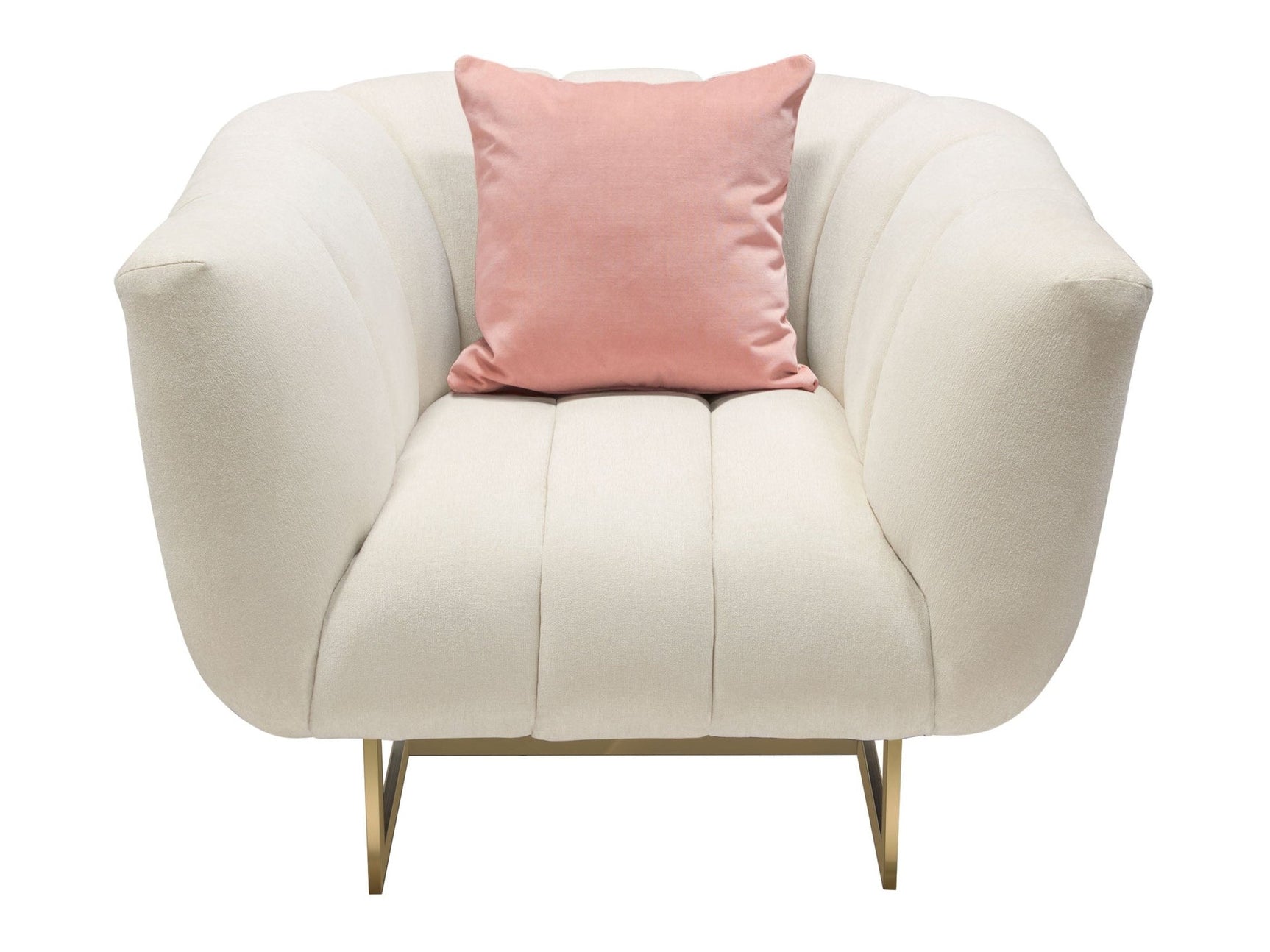 Venus Cream Fabric Chair - Ornate Home
