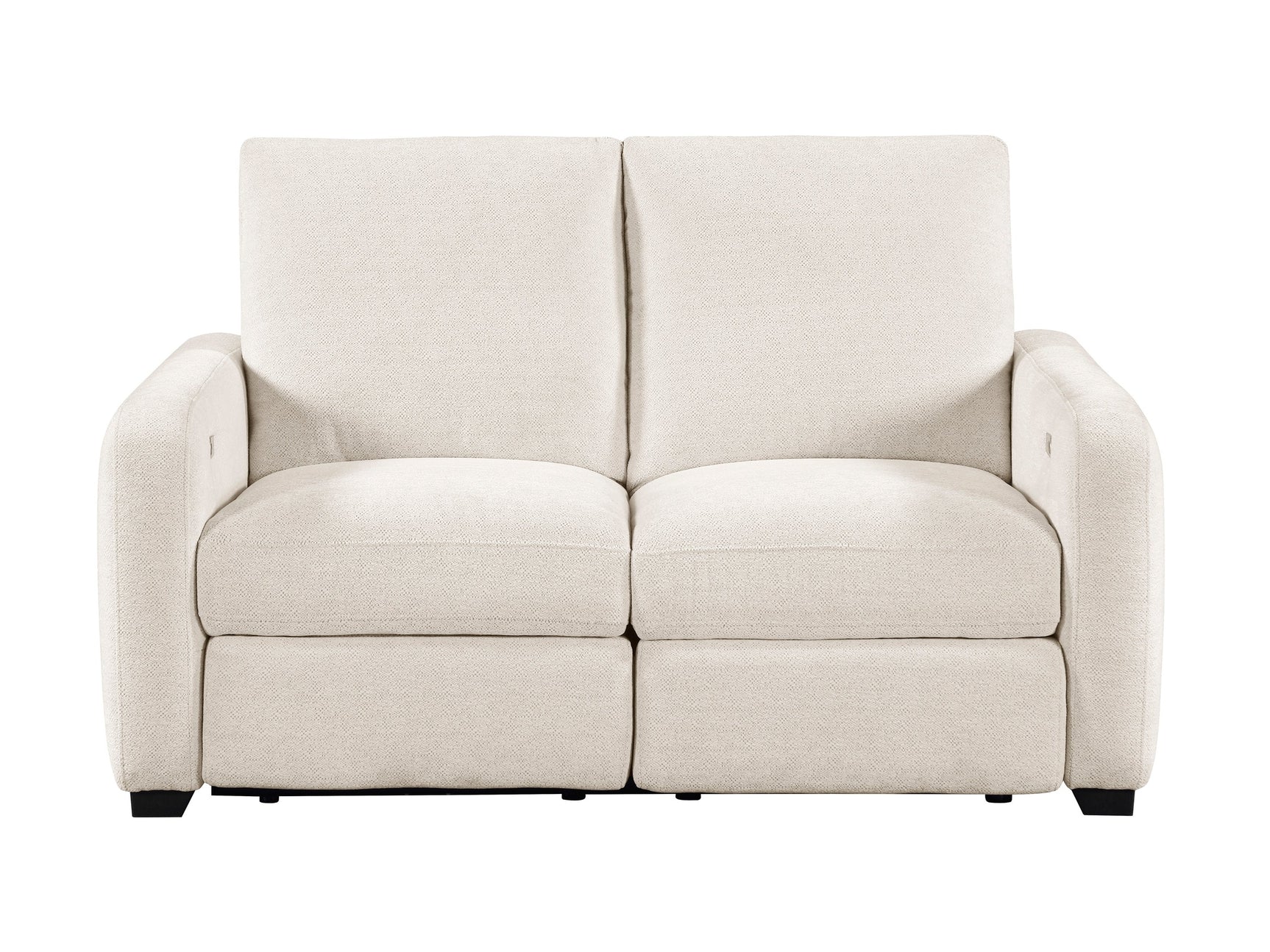 Vera Beige Power Double Reclining Loveseat - Ornate Home