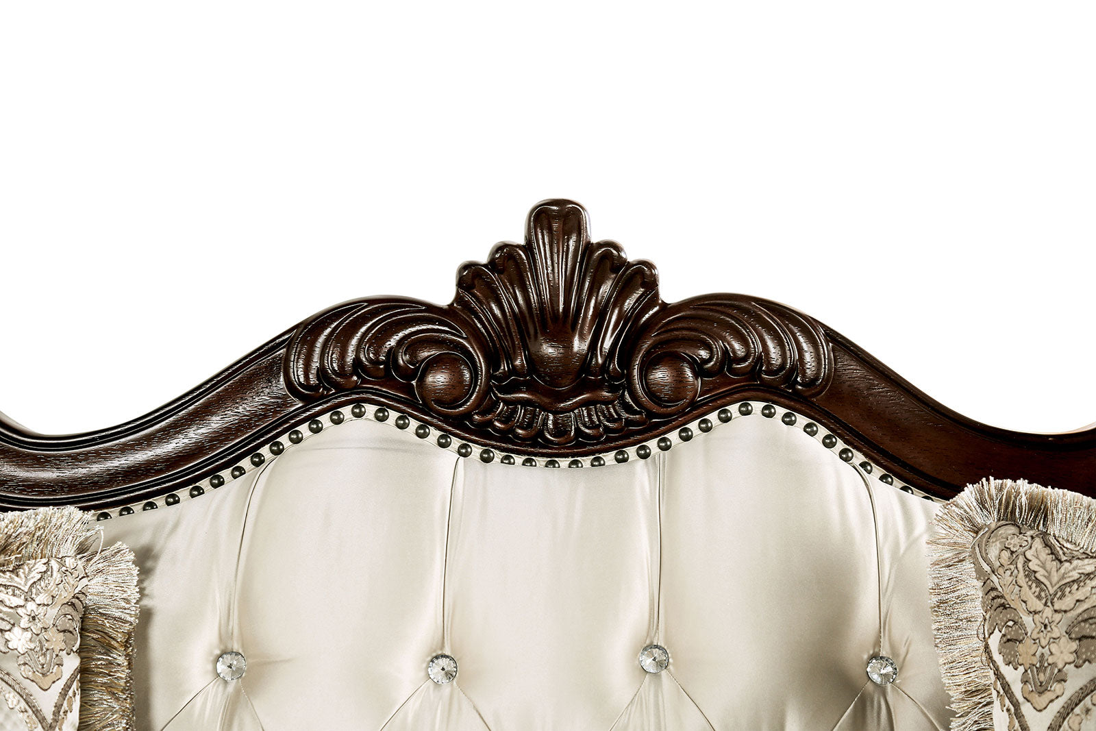 Veracruz Dark Cherry/Beige Chair - Ornate Home