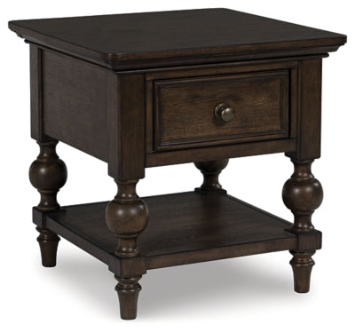 Veramond Brown End Table - Ornate Home