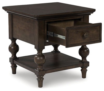 Veramond Brown End Table - Ornate Home