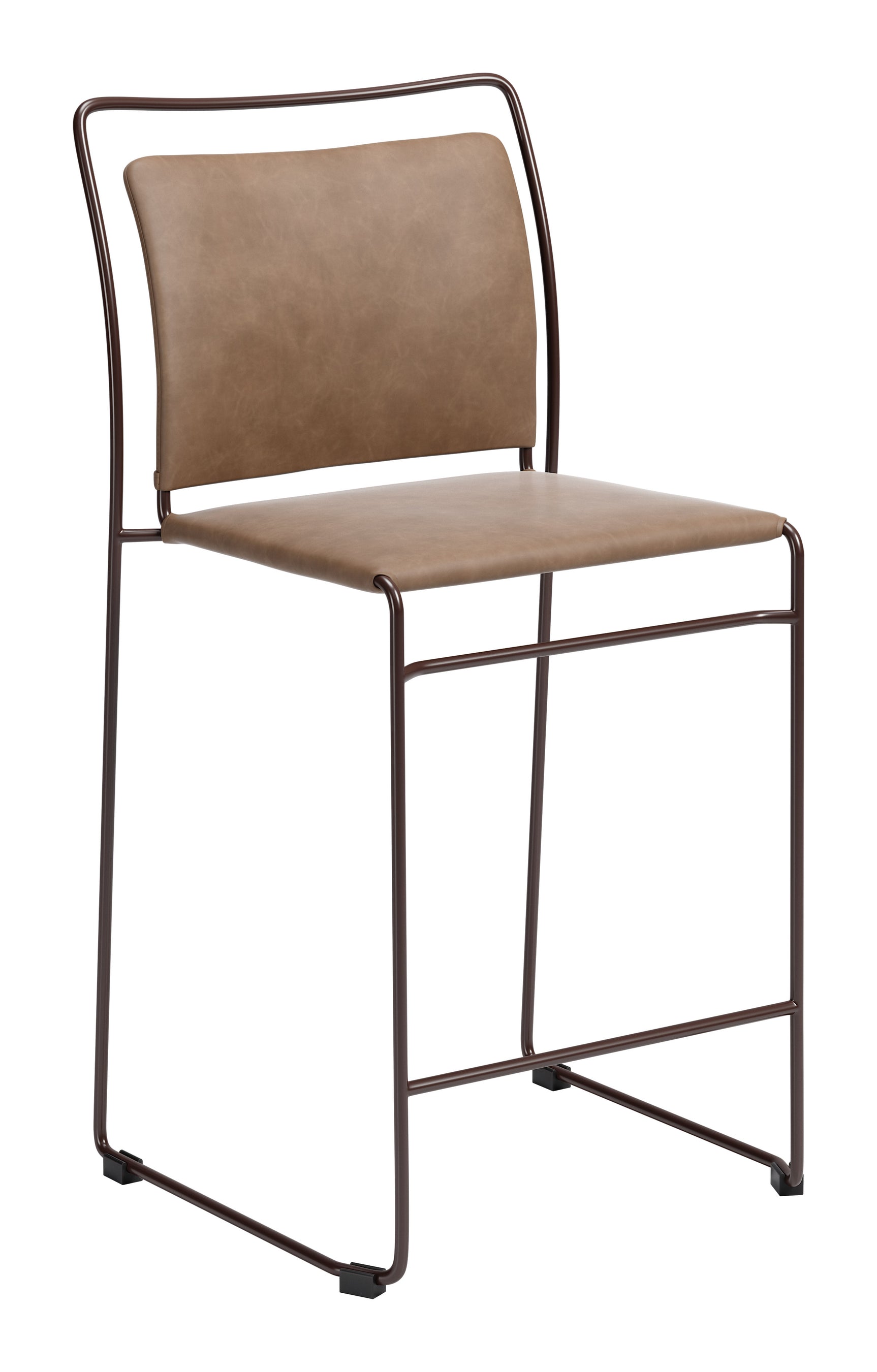 Verbena Brown Counter Stool (Set of 2) - Ornate Home