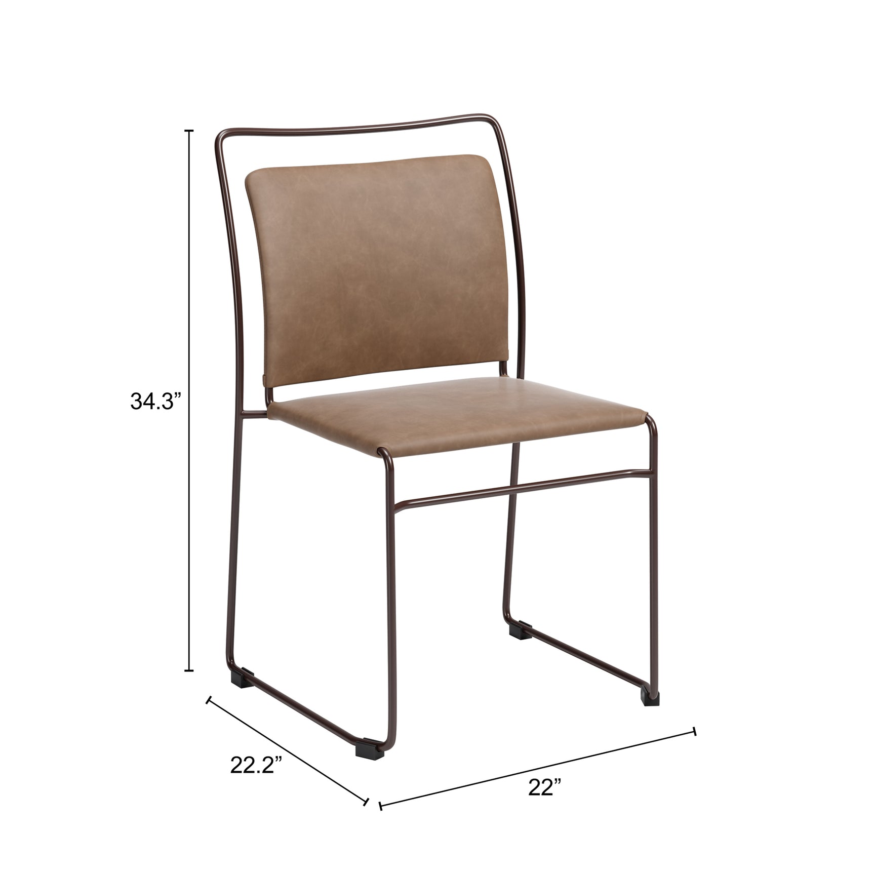 Verbena Brown Dining Chair (Set of 2) - Ornate Home