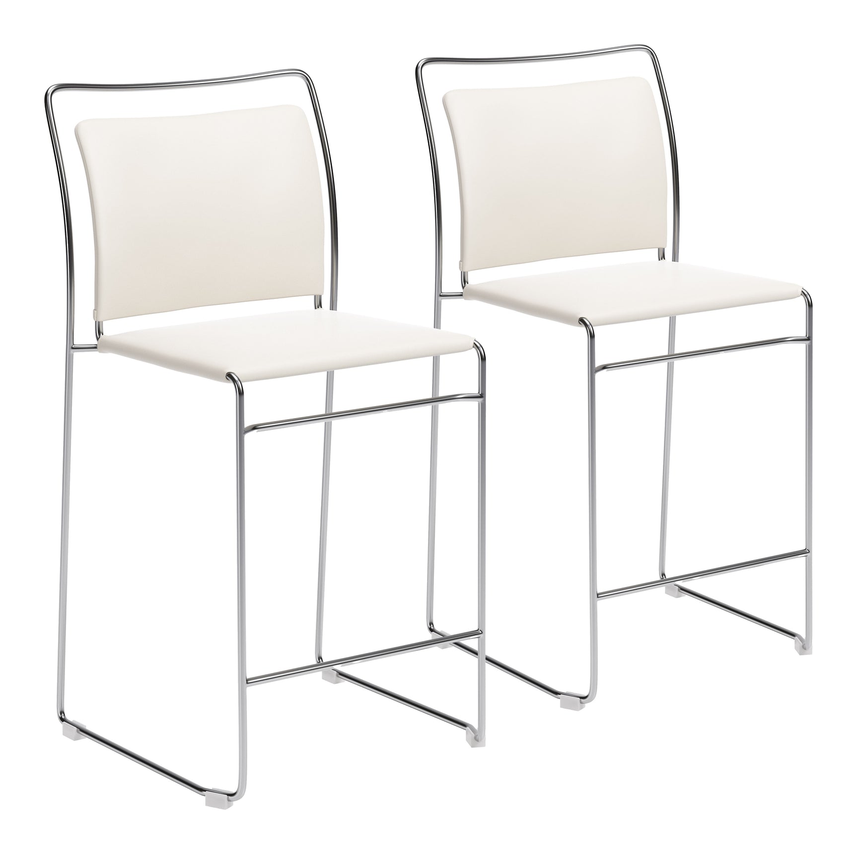 Verbena Cream Counter Stool (Set of 2) - Ornate Home