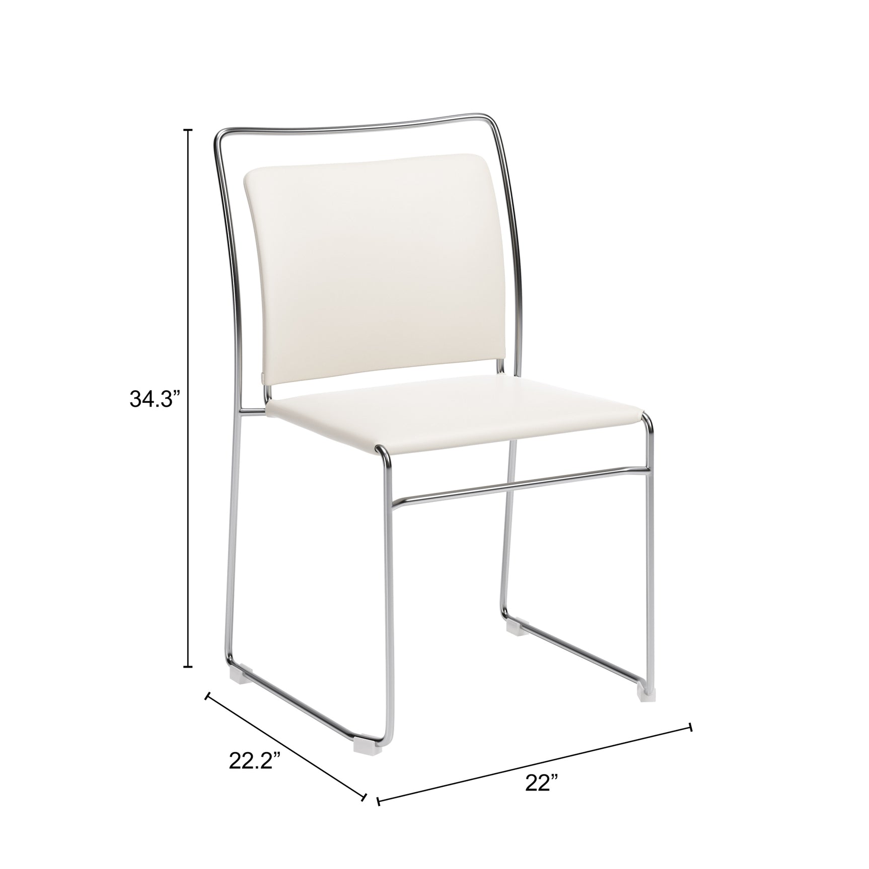Verbena Cream Dining Chair (Set of 2) - Ornate Home