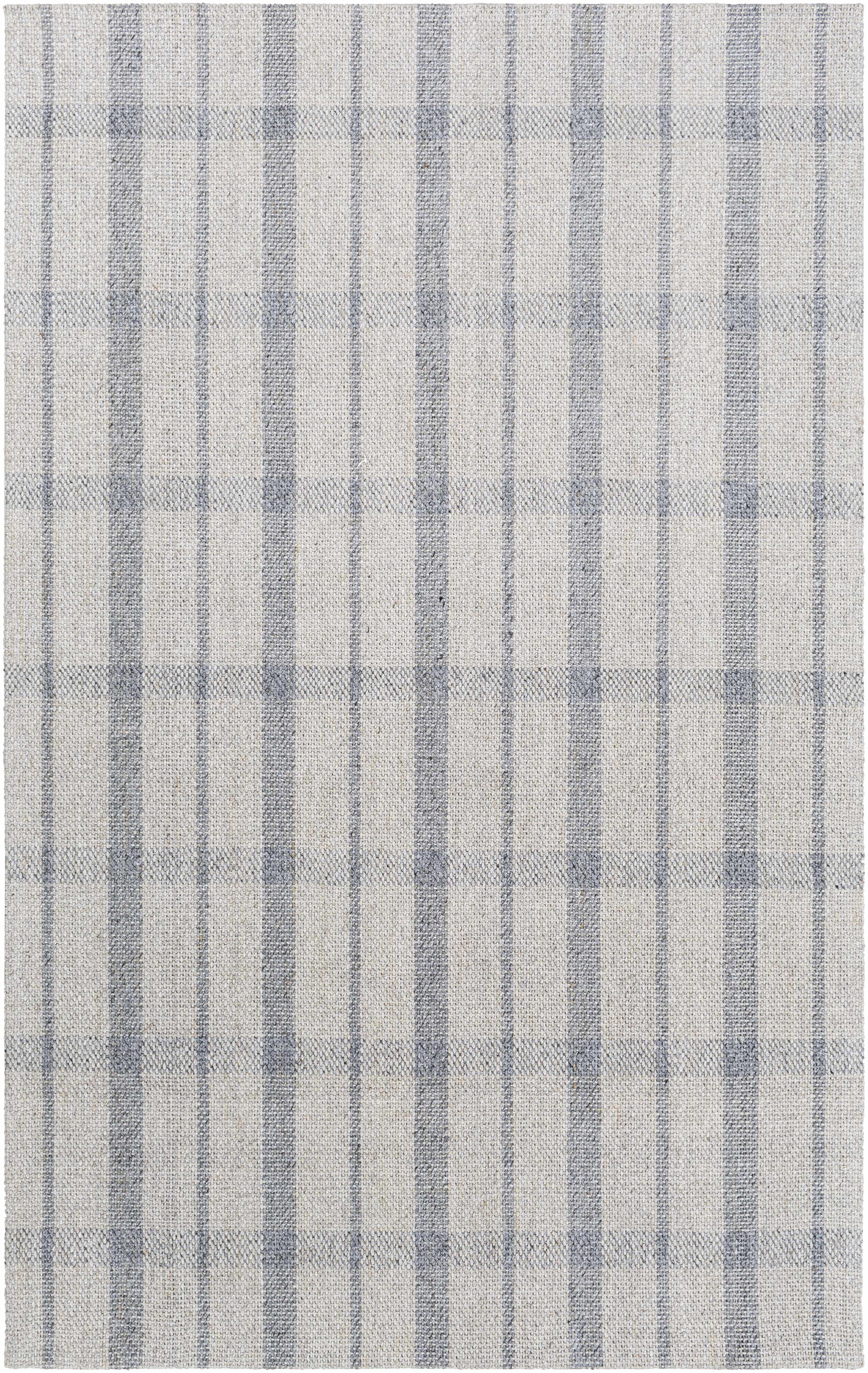 Verdon Light Gray Plaid Rug - Ornate Home