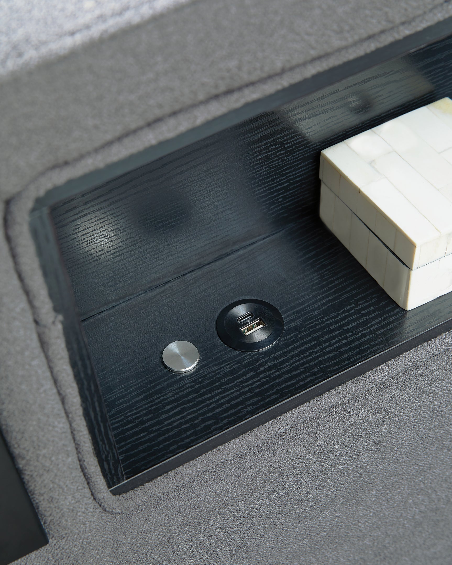 Verishaw Gray California King Upholstered Bed - Ornate Home