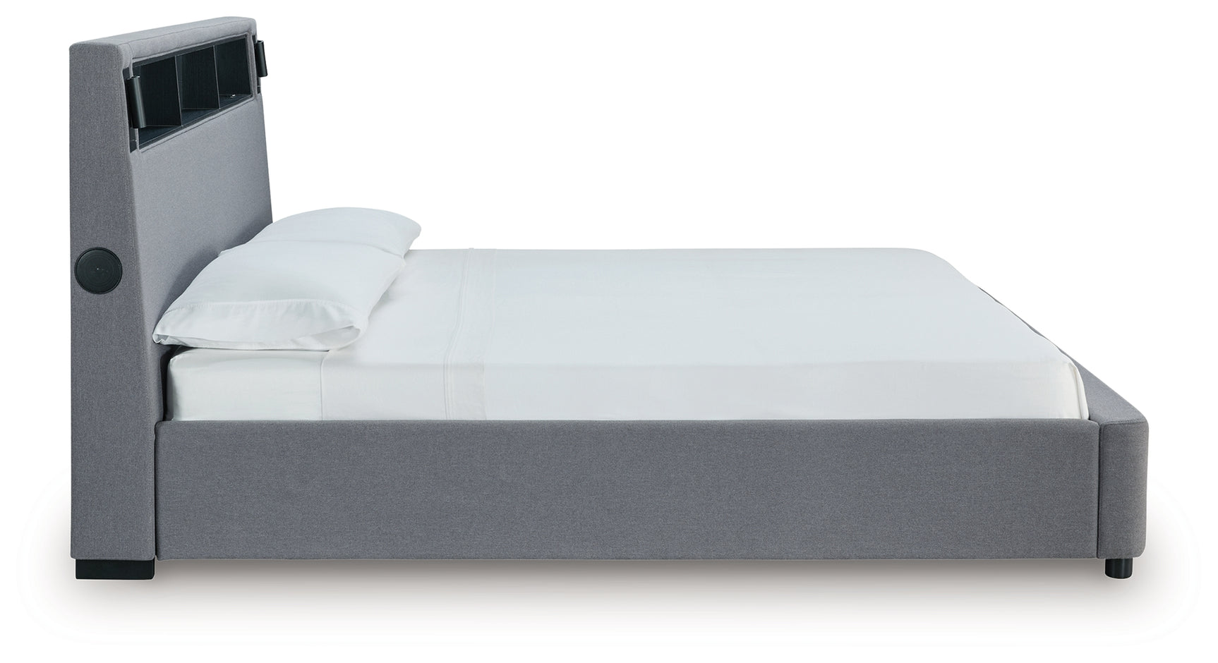 Verishaw Gray Full Upholstered Bed - Ornate Home