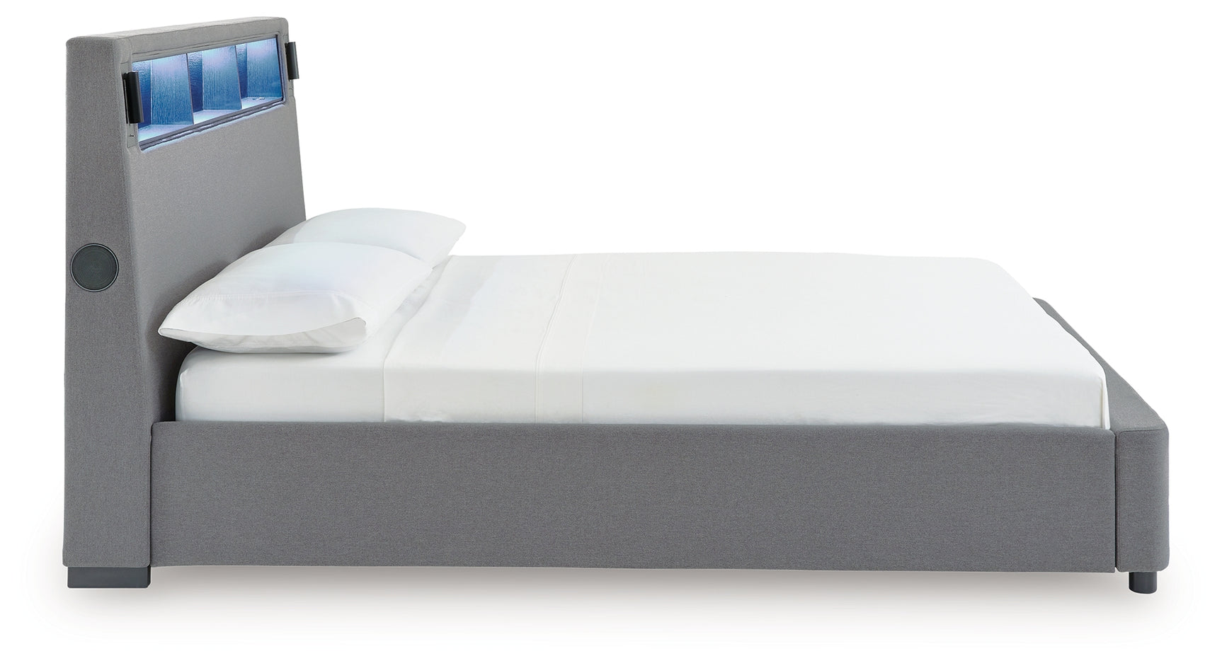 Verishaw Gray King Upholstered Bed - Ornate Home