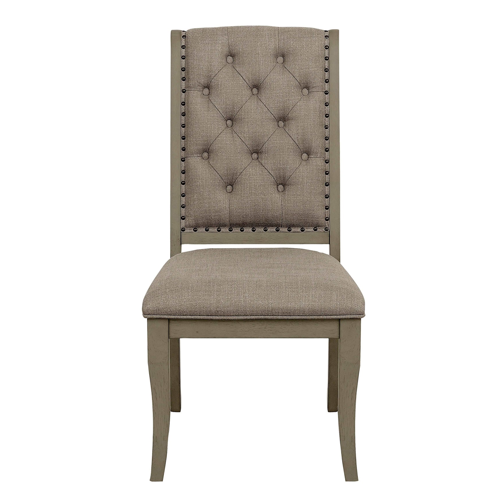 Vermillion Gray Cashmere Dining Room Side Chair (Set of 2) - Ornate Home