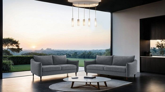 Vermon Gray Loveseat - Ornate Home