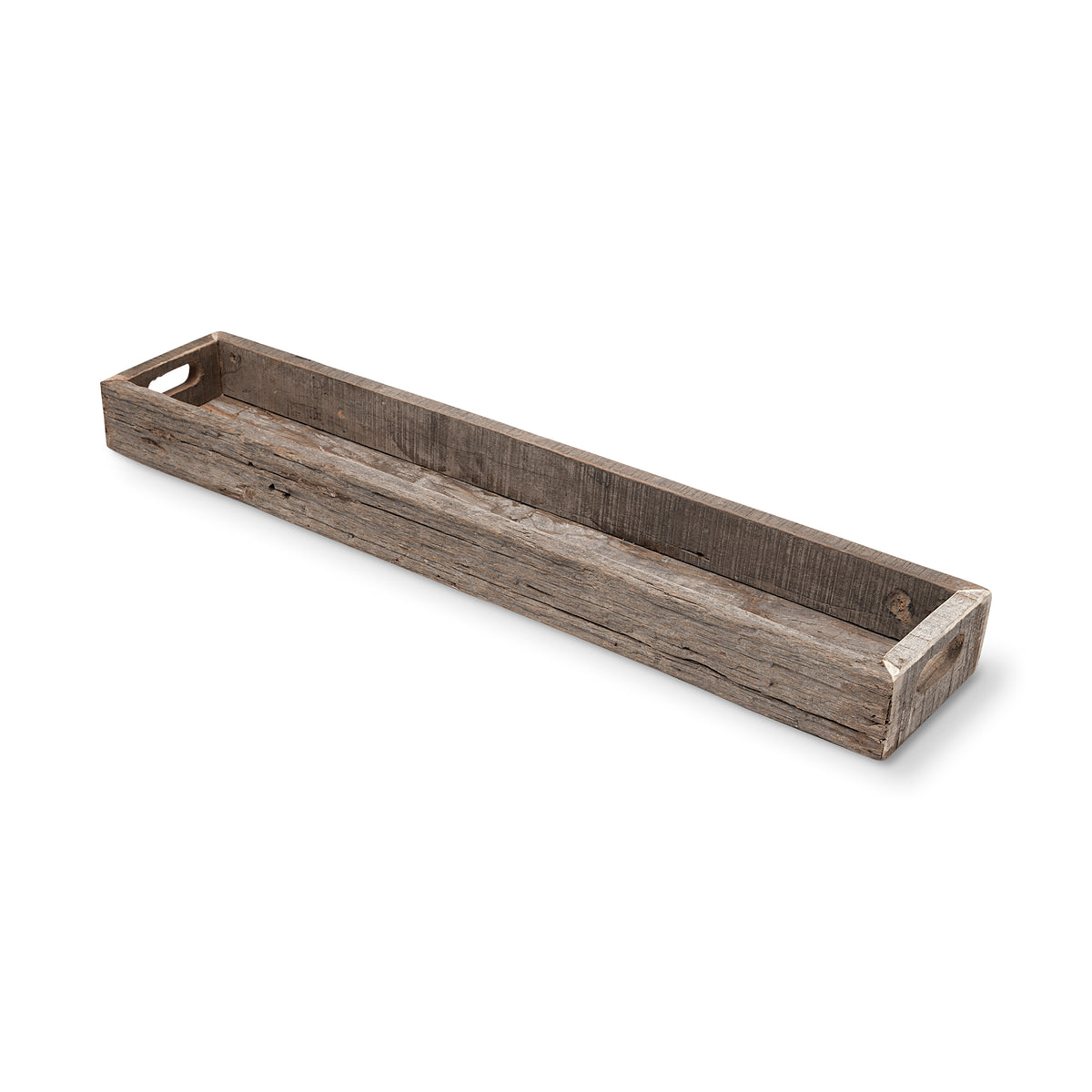 Vernon Brown Large Reclaimed Wood Tray - Ornate Home