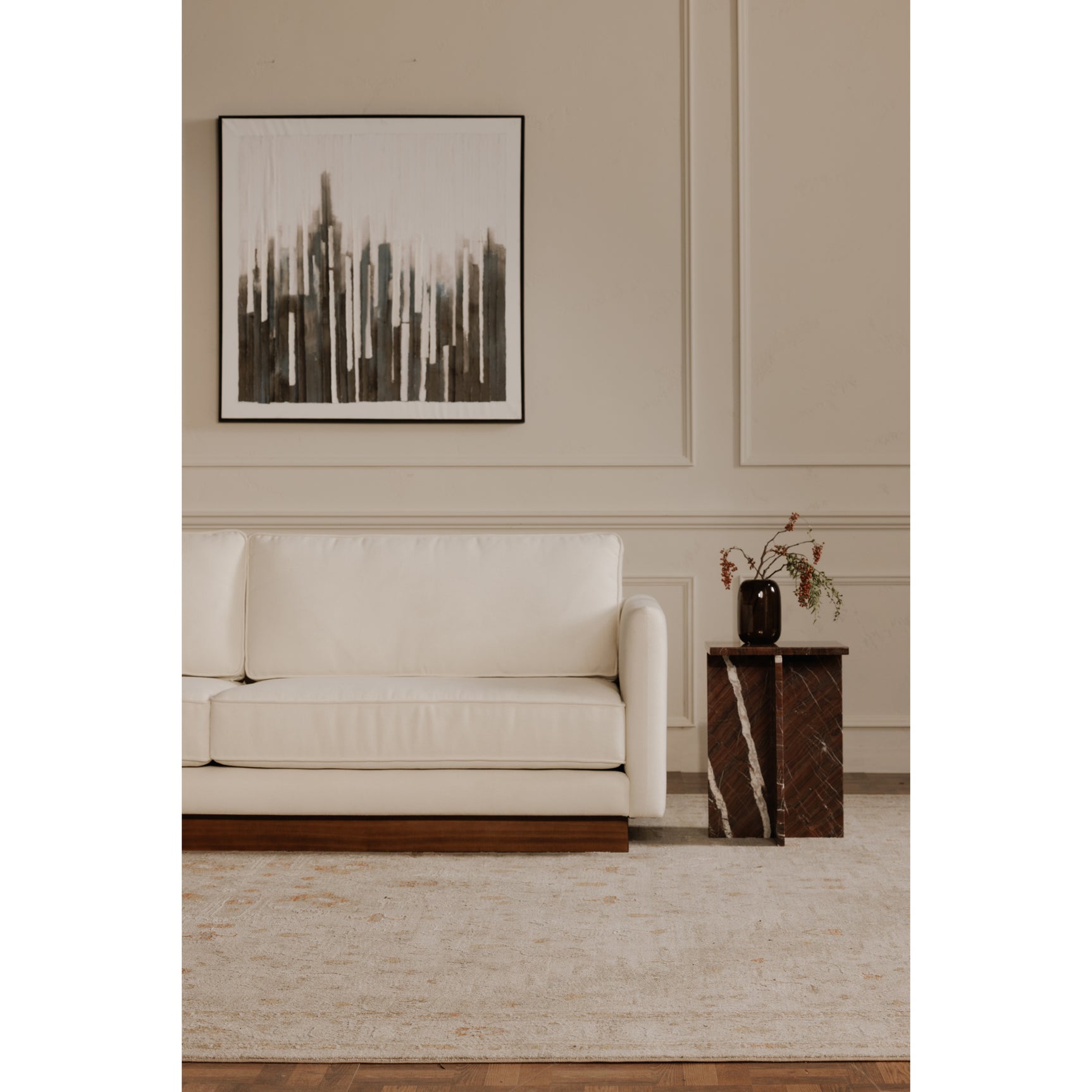 Vernon White Sofa - Ornate Home