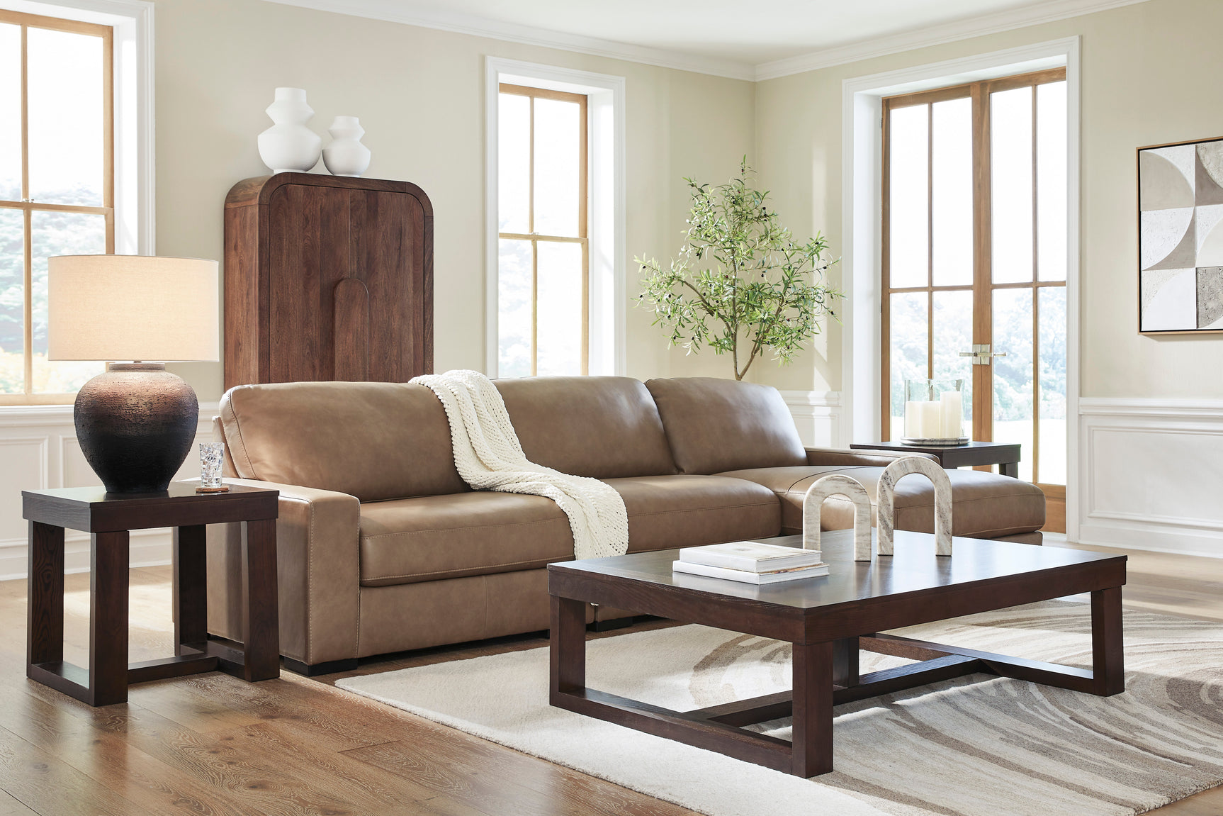 Veronella Sahara 3-Piece Sectional with Right Chaise - Ornate Home