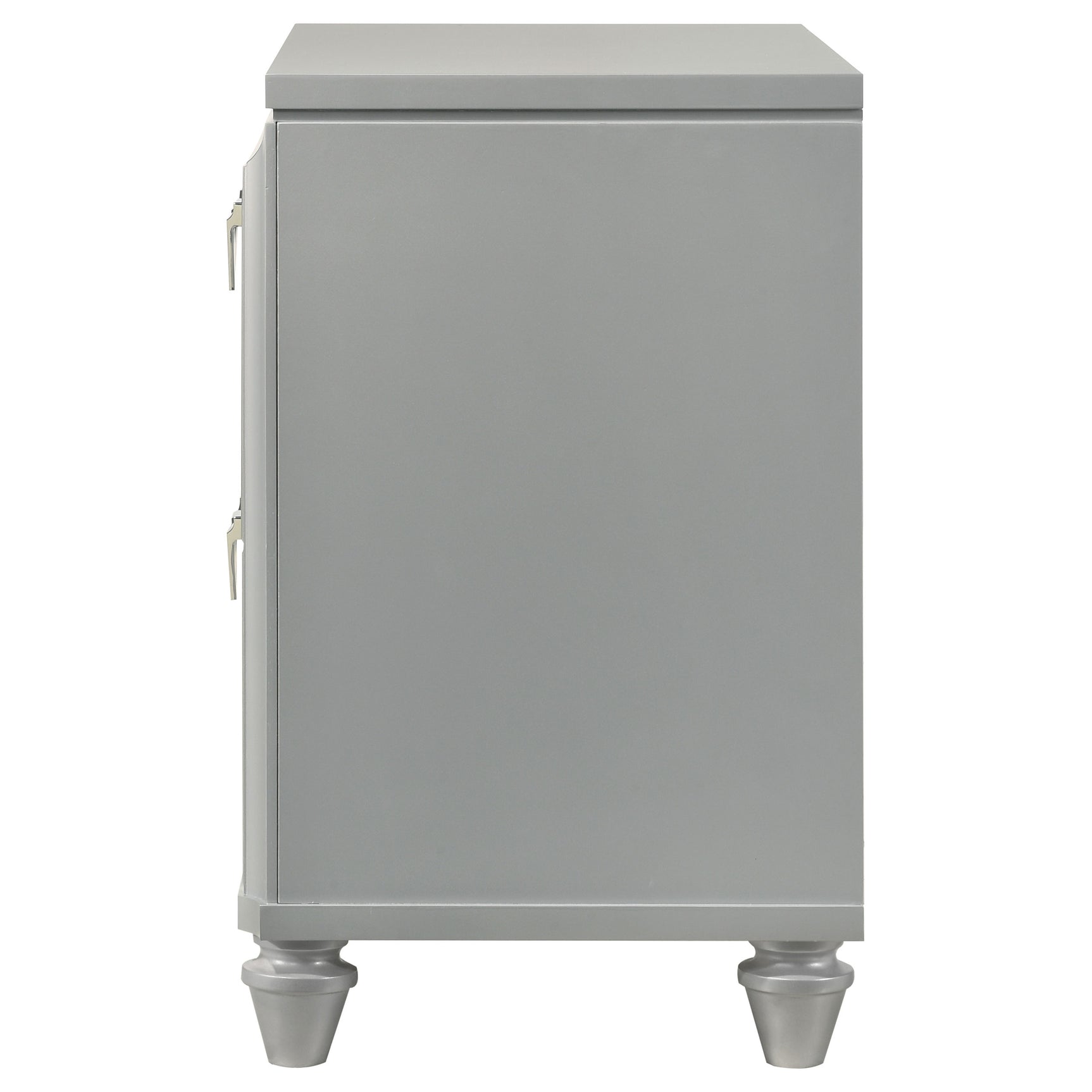 Veronica Light Silver Nightstand - Ornate Home