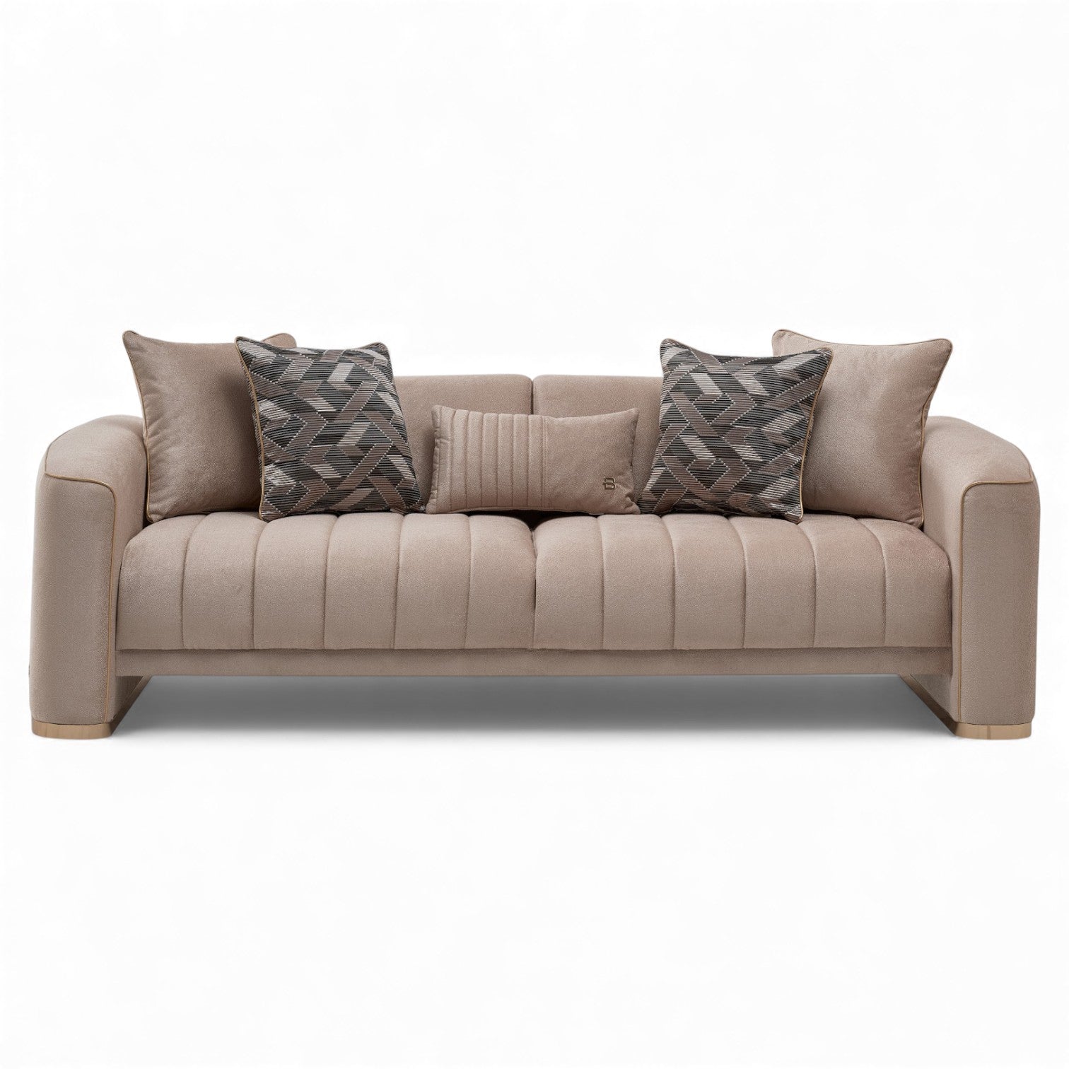 Veronica Silver Vizon 3 Seat Sleeper Sofa - Ornate Home