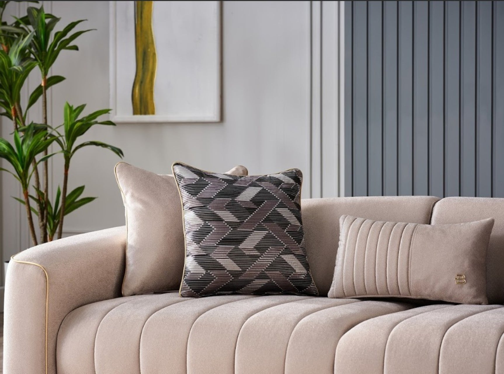 Veronica Silver Vizon 3 Seat Sleeper Sofa - Ornate Home