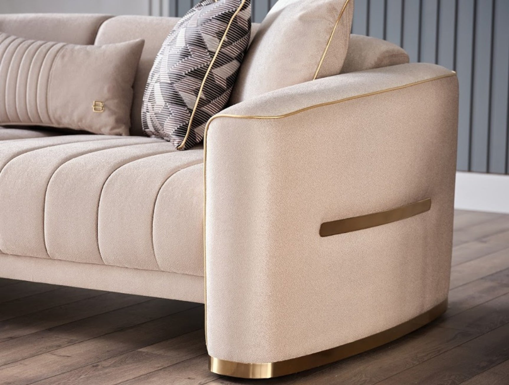 Veronica Silver Vizon 3 Seat Sleeper Sofa - Ornate Home