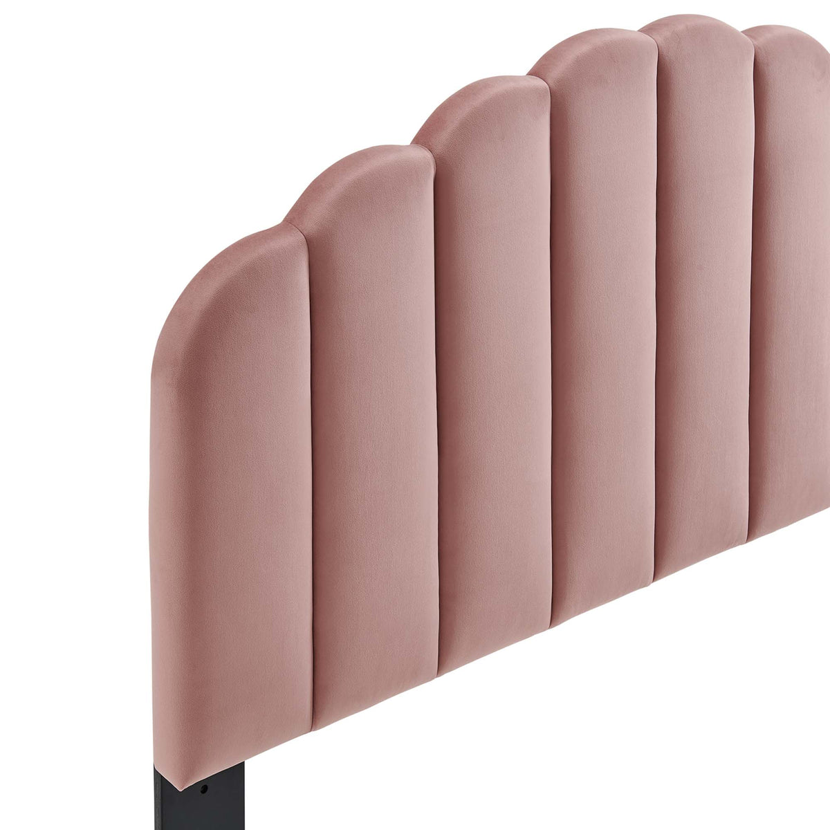 Veronique Dusty Rose Performance Velvet Full/Queen Headboard - Ornate Home