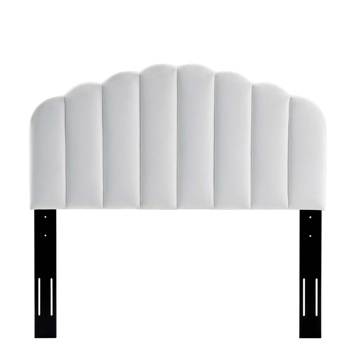 Veronique White Performance Velvet Twin Headboard - Ornate Home