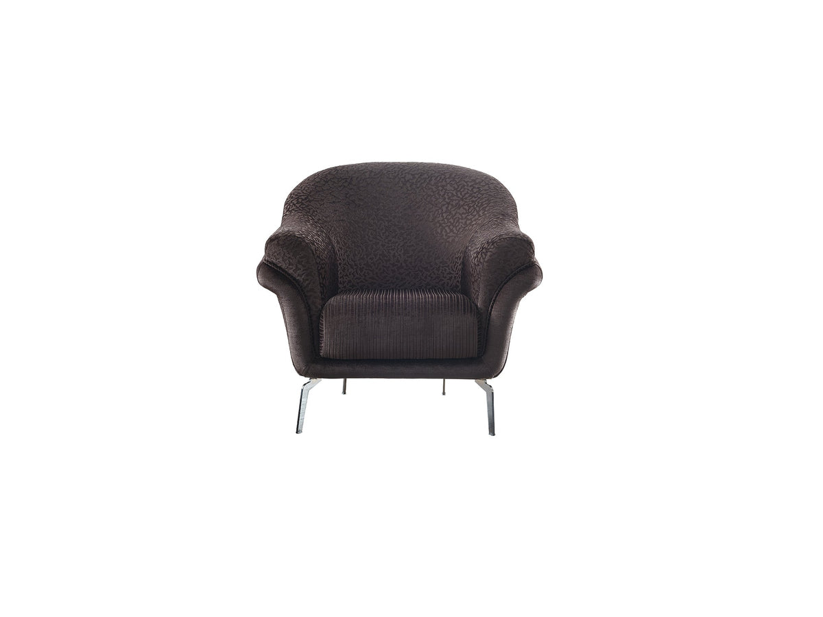 Versace Dark Grey 3-pieces (Sofa & Loveseat & Chair) Living Room Set - Ornate Home