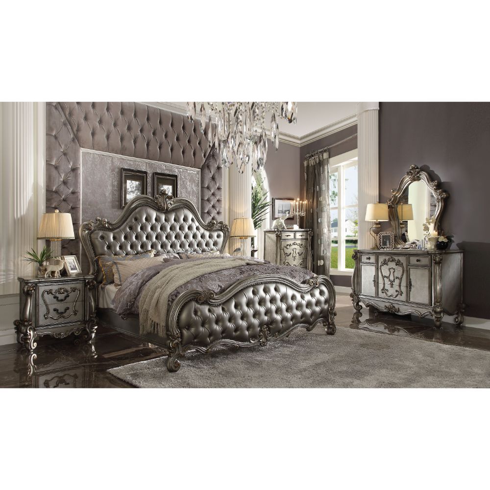 Versailles Antique Platinum Chest - Ornate Home