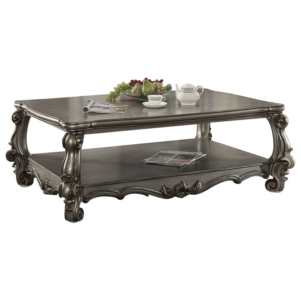 Versailles Antique Platinum Coffee Table - Ornate Home