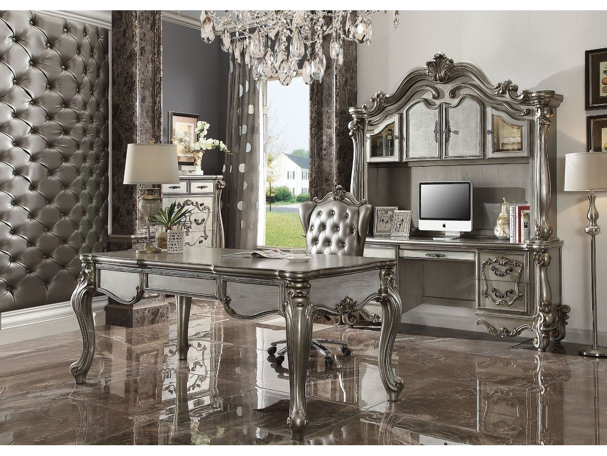 Versailles Antique Platinum Desk - Ornate Home