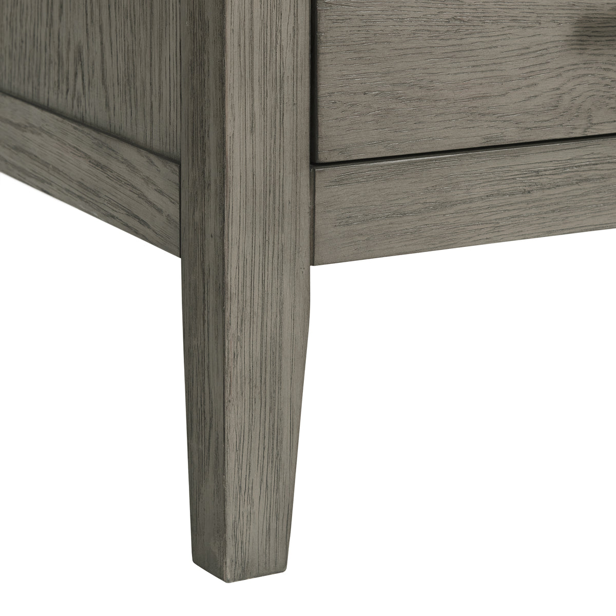 Versailles Contemporary Grey 3-Drawer Nightstand - Ornate Home