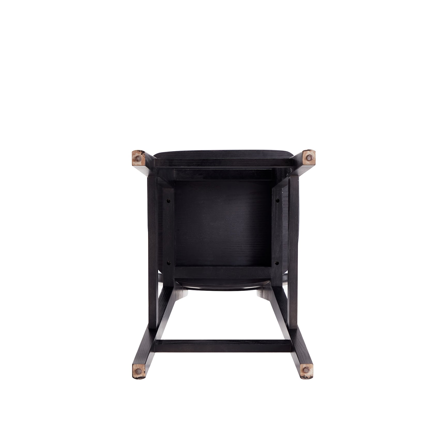Versailles Counter Stool in Black and Natural Cane (set of 2) - Ornate Home