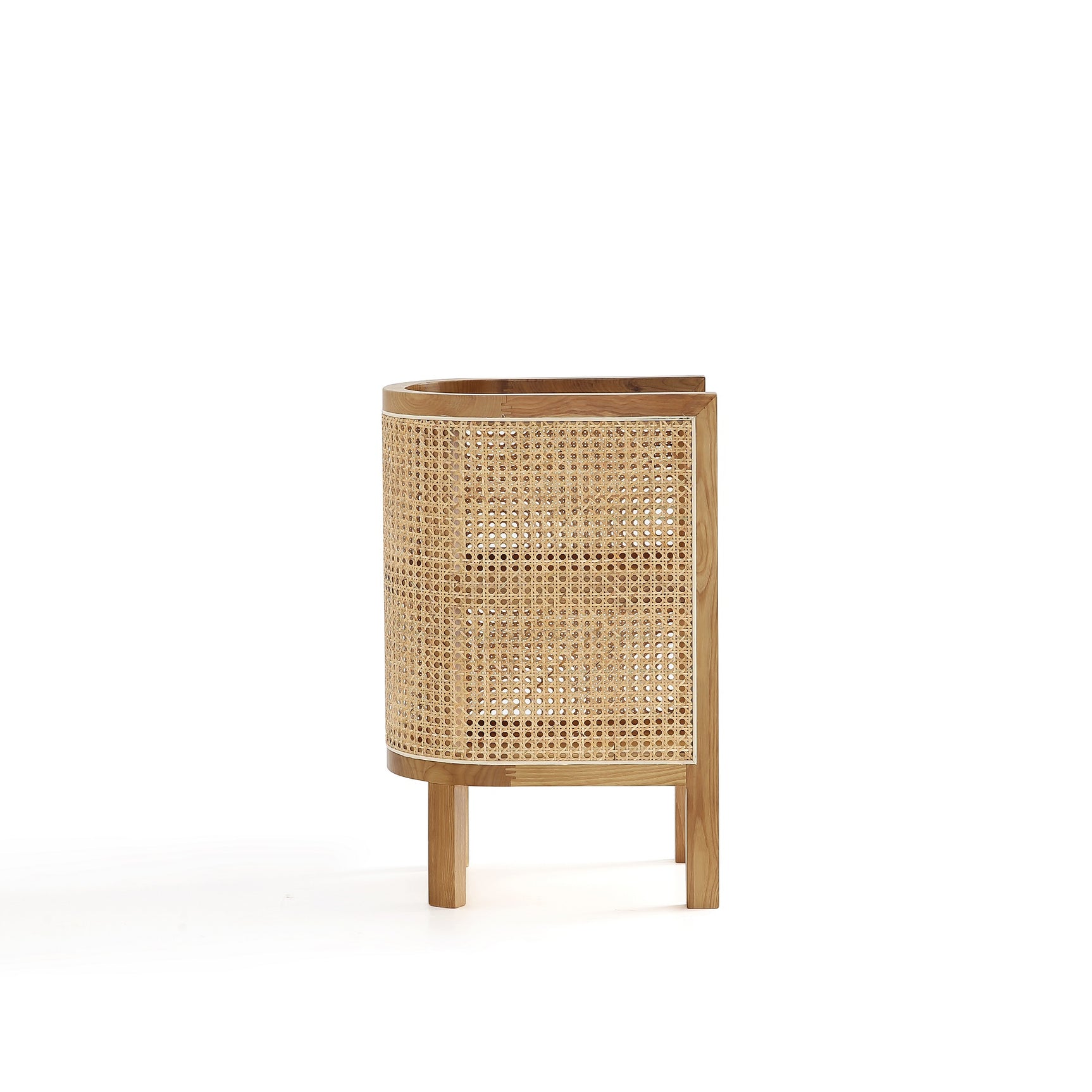 Versailles End Table in Nature Cane - Ornate Home