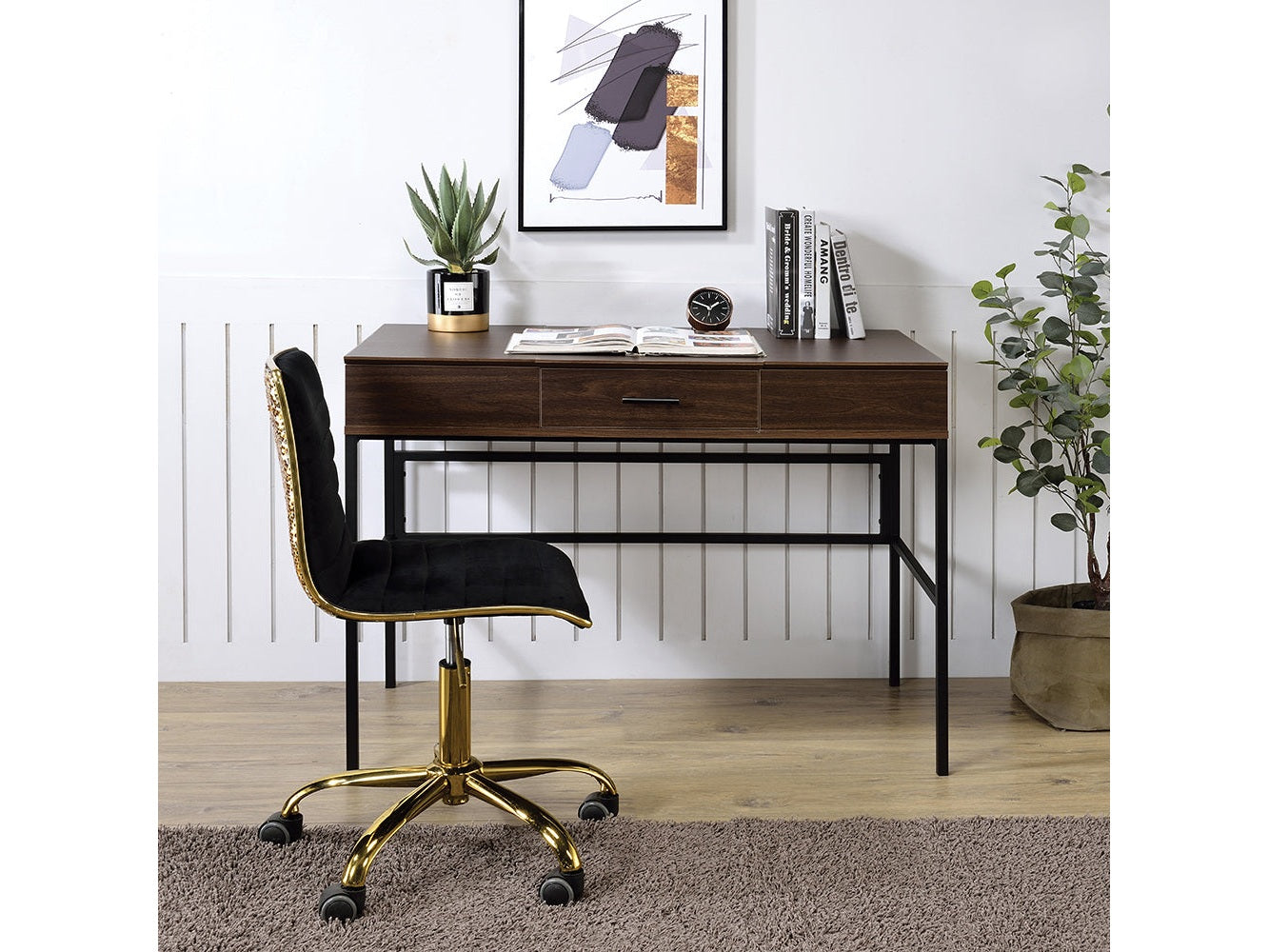 Verster Oak Desk - Ornate Home