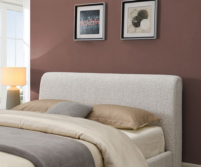 Vertham White E.King Bed - Ornate Home