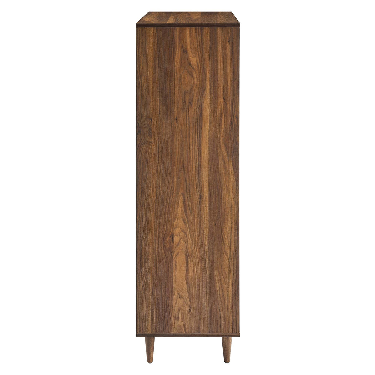 Vespera Walnut 5-Drawer Chest - Ornate Home