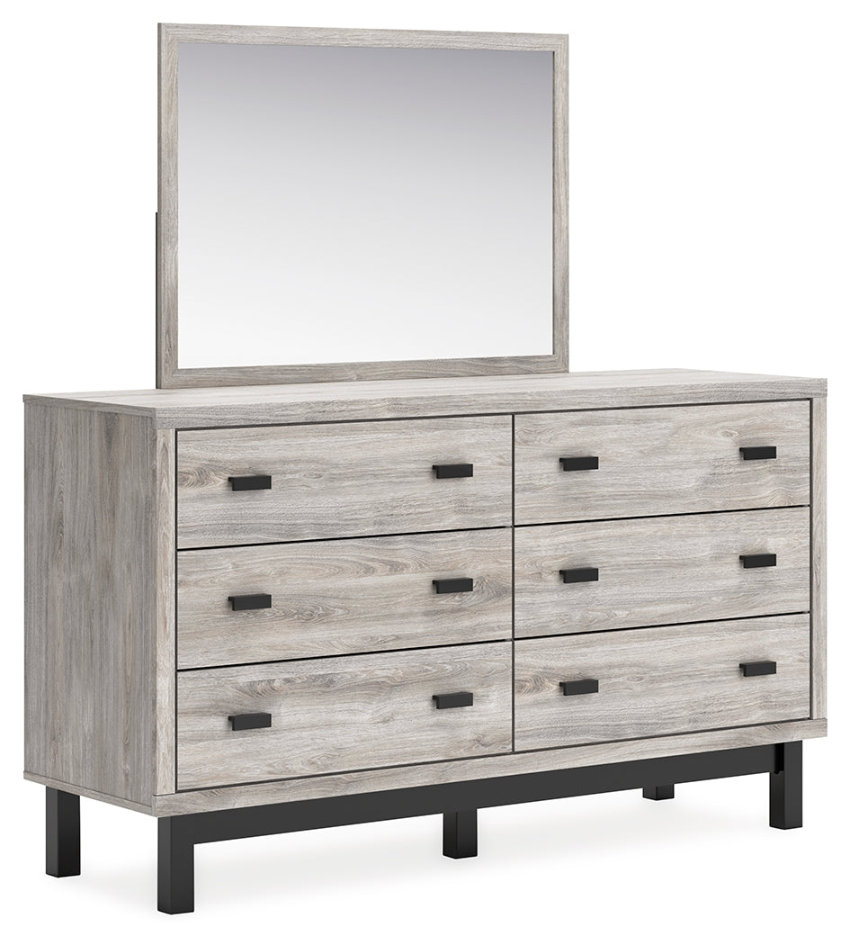 Vessalli Gray Dresser and Mirror - Ornate Home