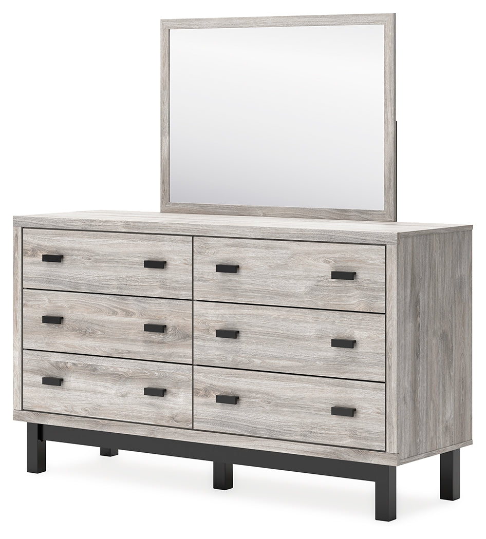 Vessalli Gray Dresser and Mirror - Ornate Home