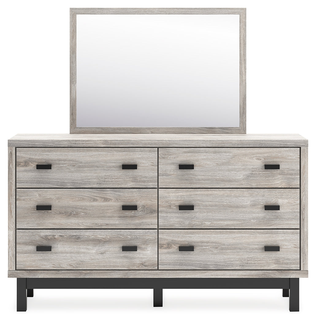 Vessalli Gray Dresser and Mirror - Ornate Home