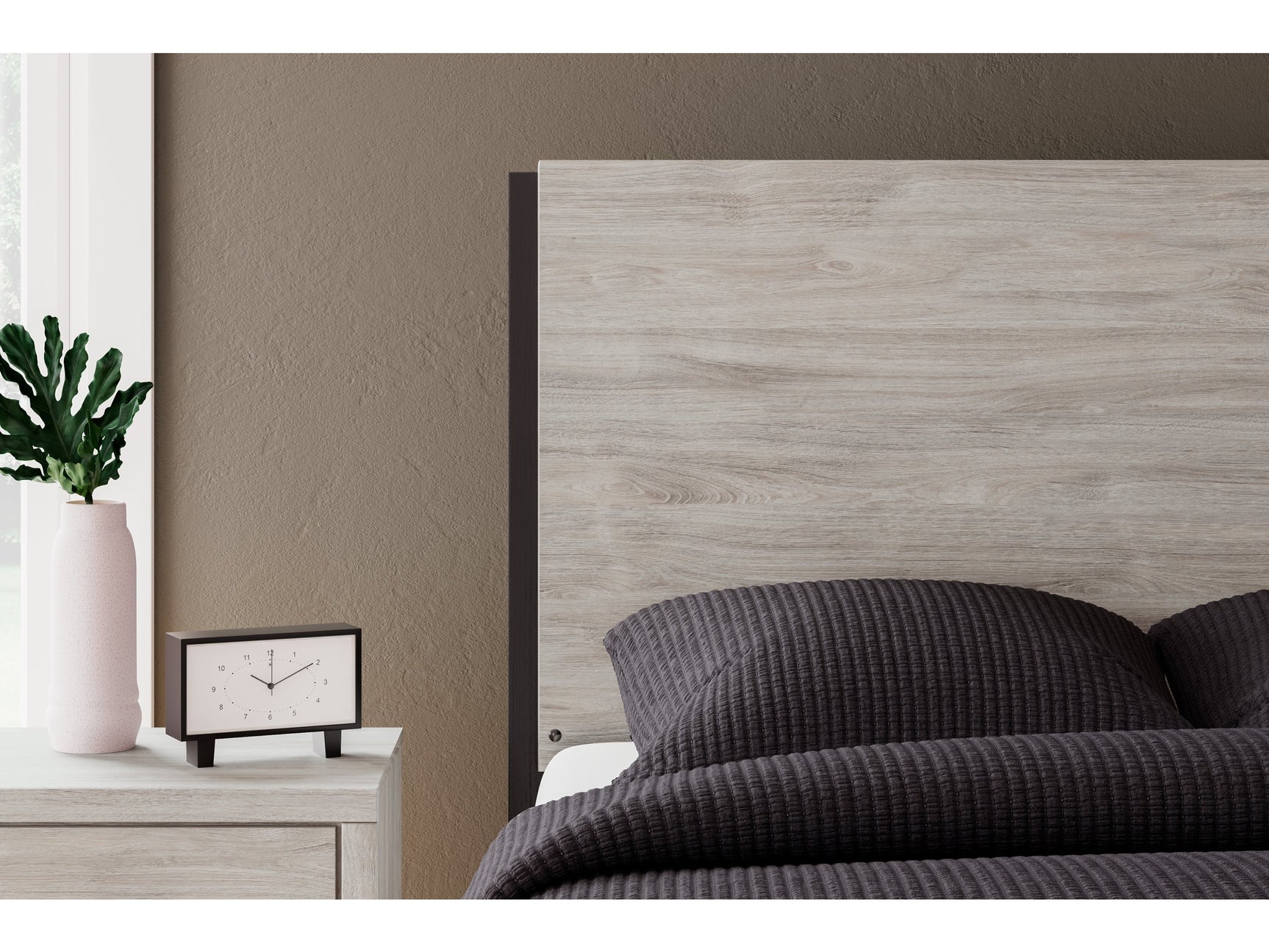 Vessalli Two-tone Queen Panel Headboard - Ornate Home