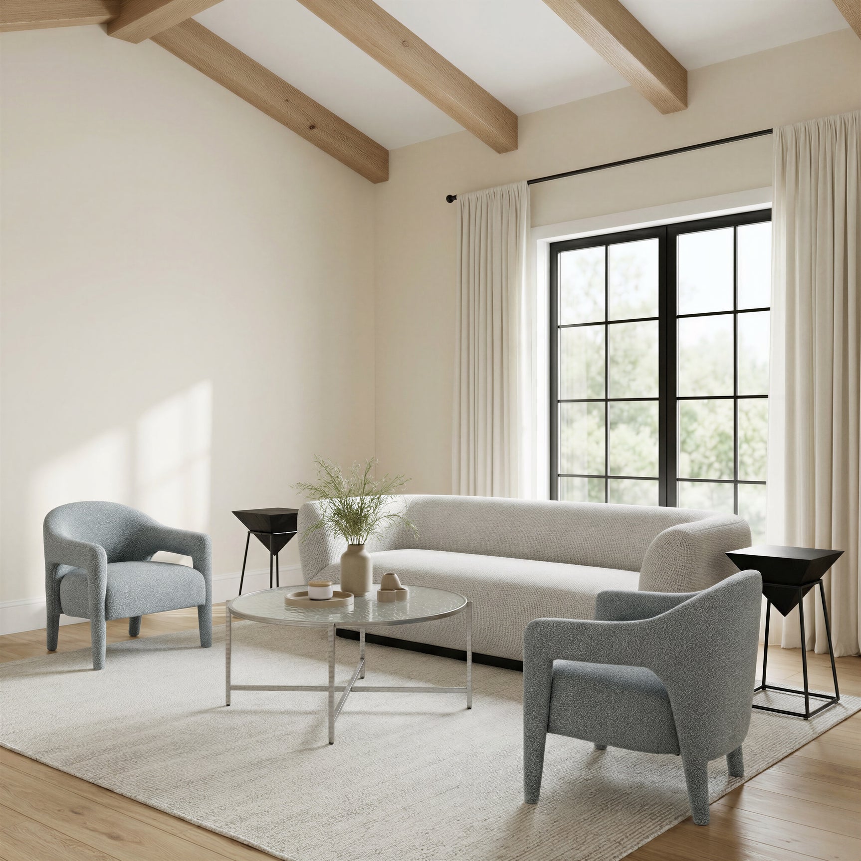 Vetro Silver Coffee Table - Ornate Home