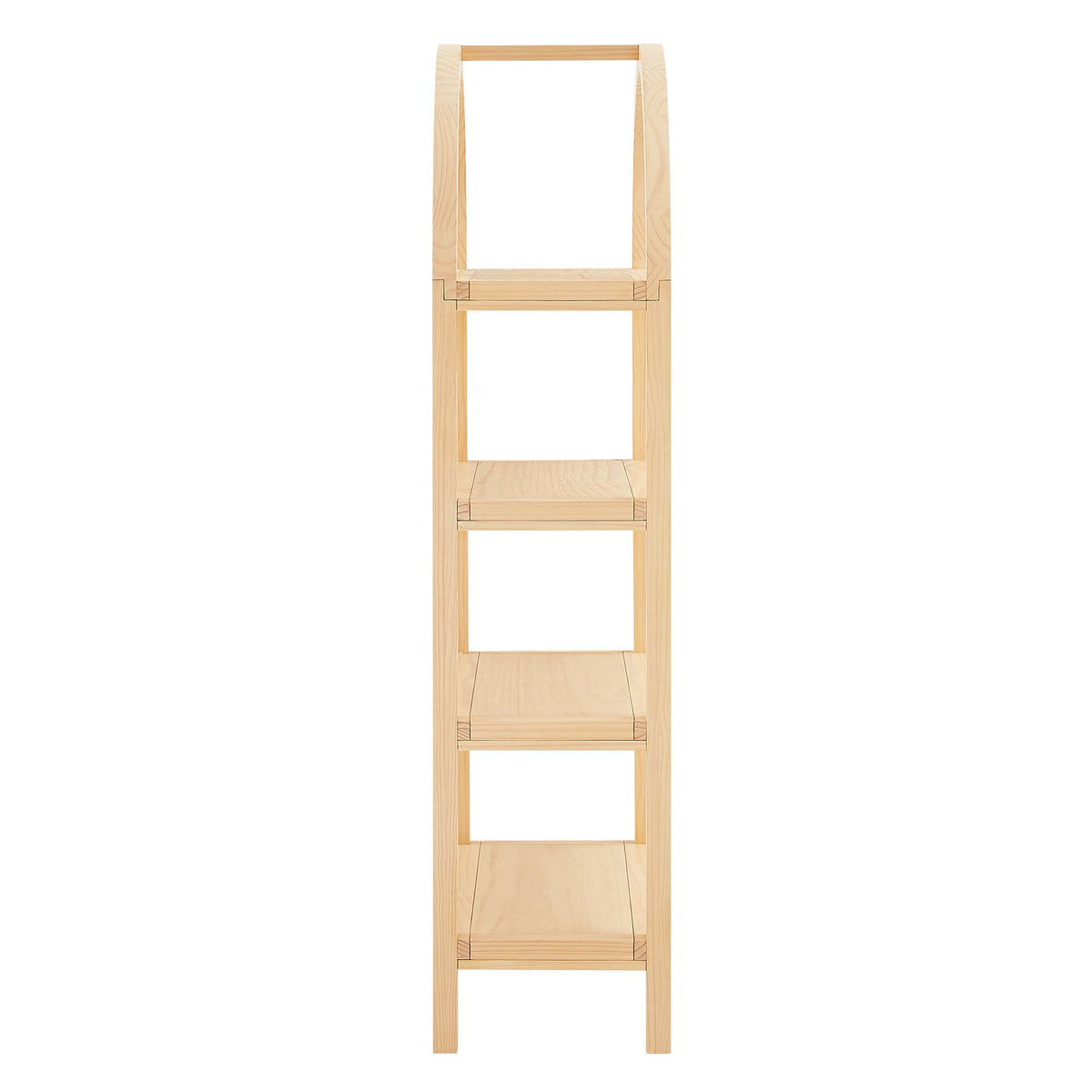 Vexley Natural 60 Inch Arched Bookshelf - Ornate Home